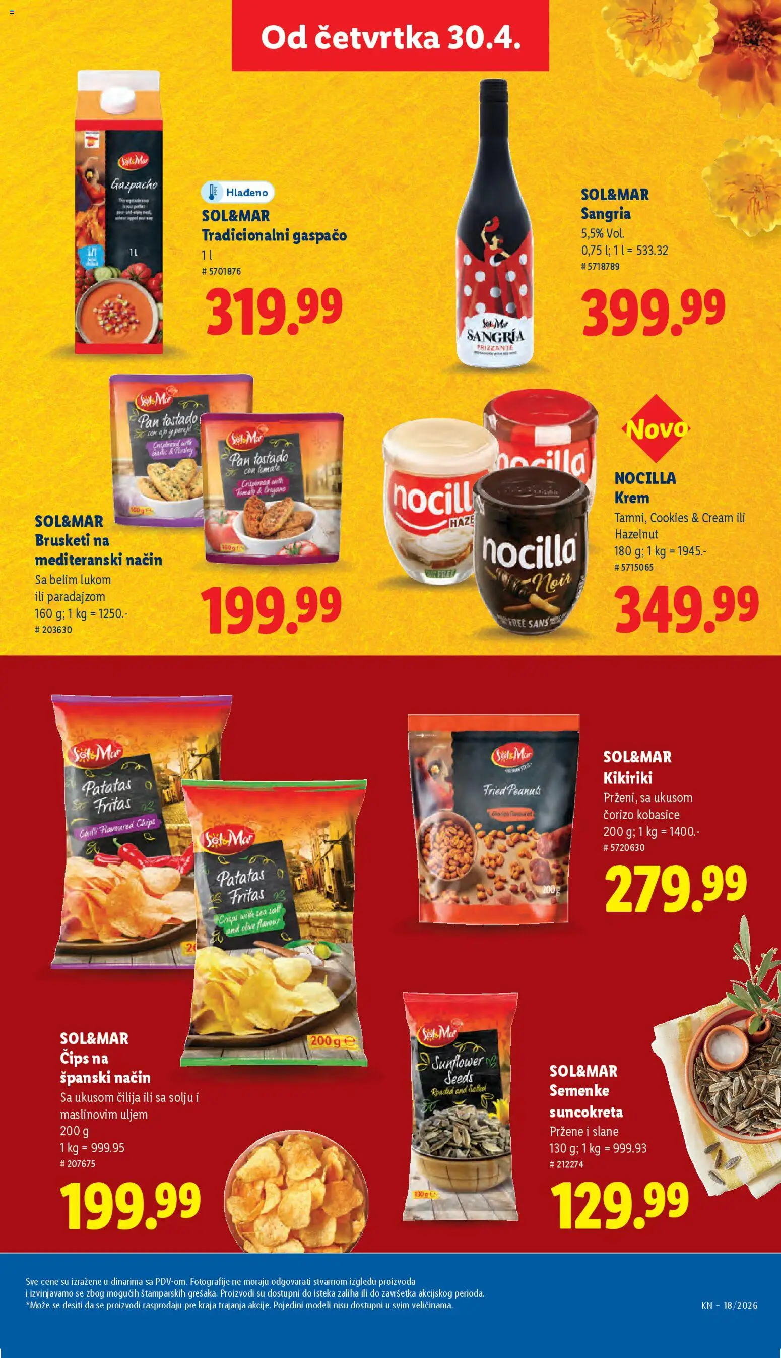 Lidl katalog - važi od 30.04.2026 | Strana: 59 | Proizvode: Čips, Brusketi, Kikiriki