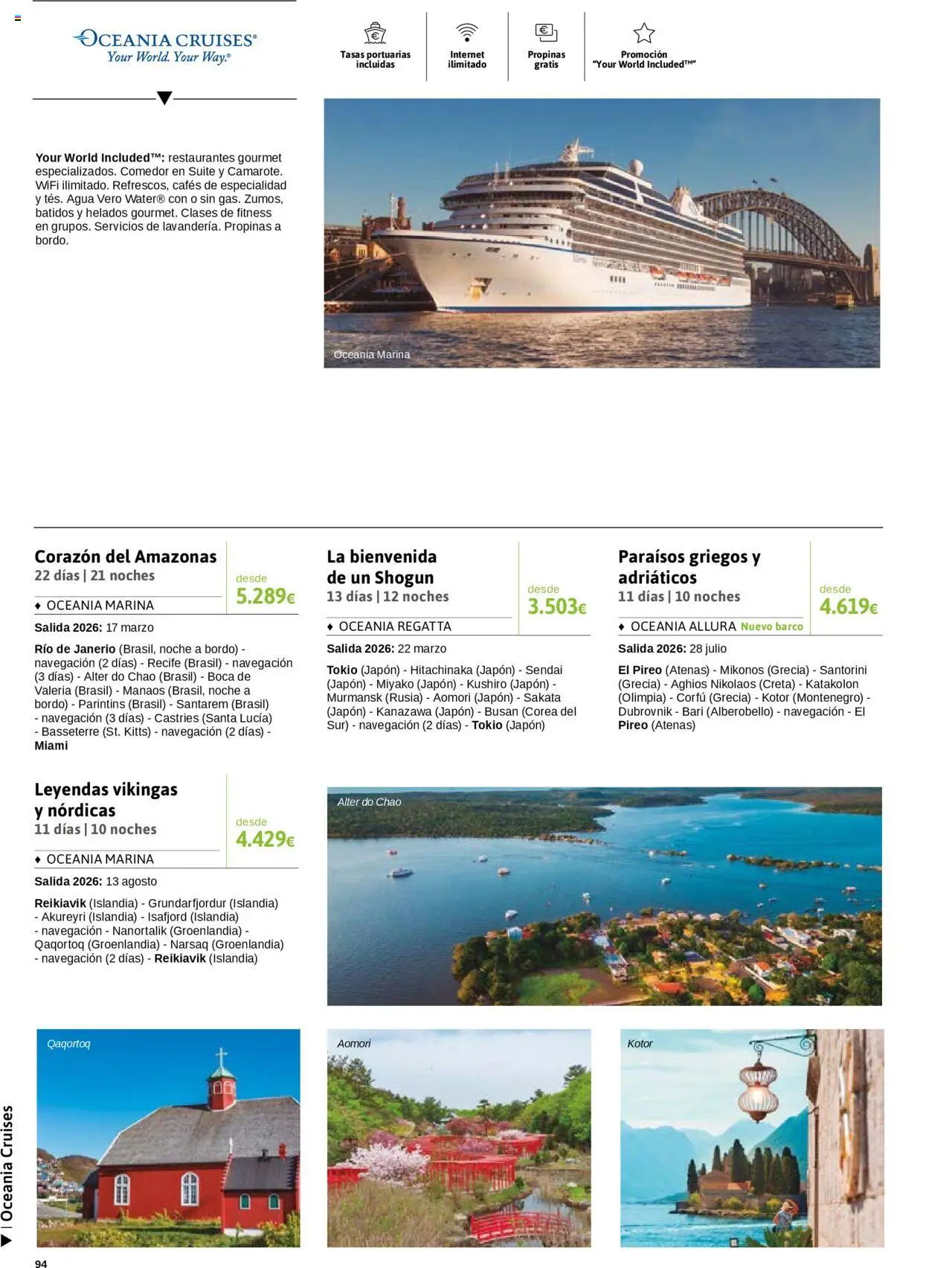 Viajes El Corte Inglés - Crucero Fantástico │ válido desde el 16.09.2025 | Página: 94 | Productos: Navegación