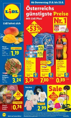 Vorschau von dem Prospekt - Lidl Flugblatt - Fohnsdorf, Neunkirchen, Graz gültig ab 21.08.2025