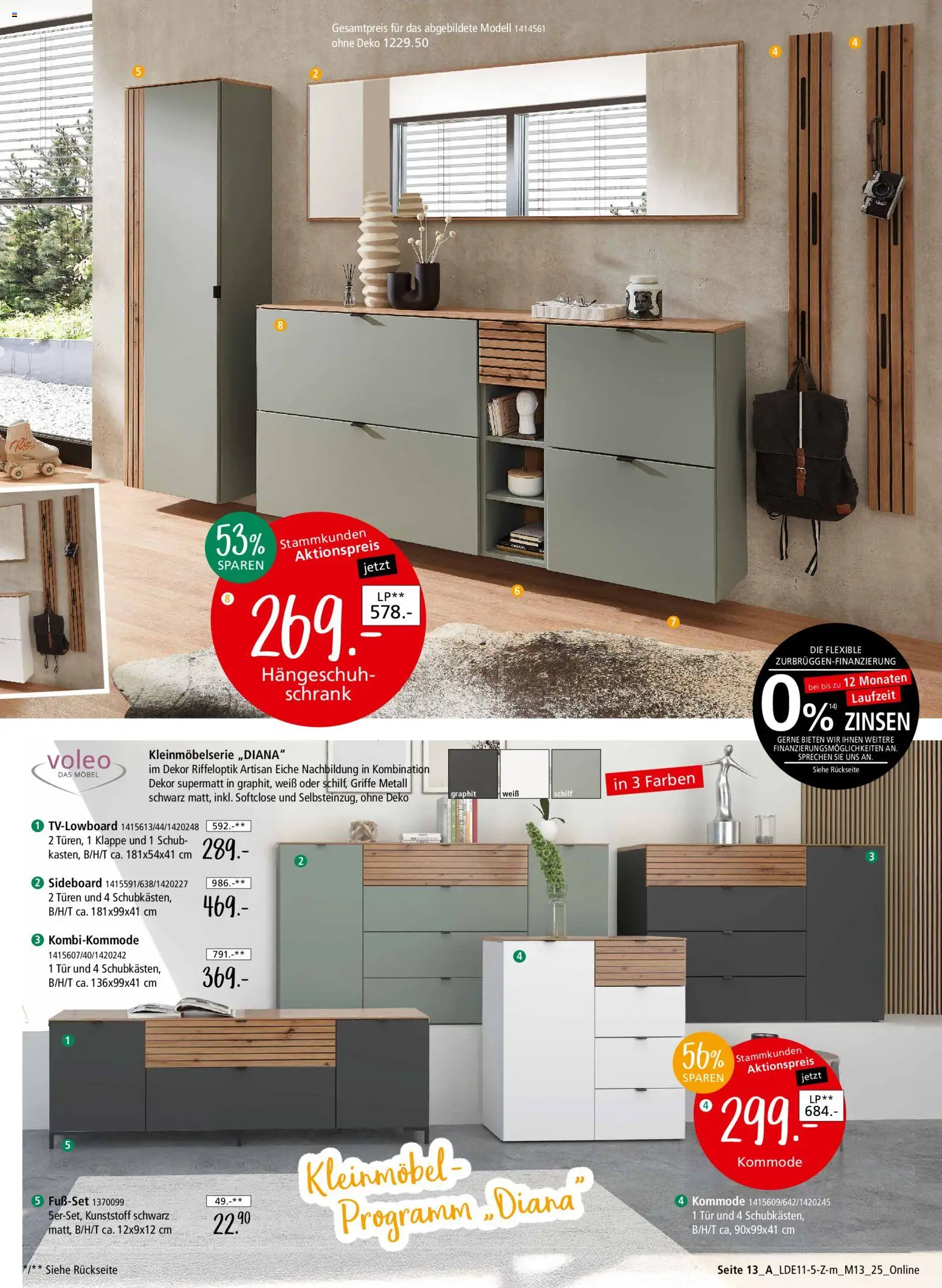 Zurbrüggen Z2-Junges Wohnen – gültig ab 08.11.2025 | Seite: 27 | Produkte: Sideboard, Kommode, Schrank, Tür