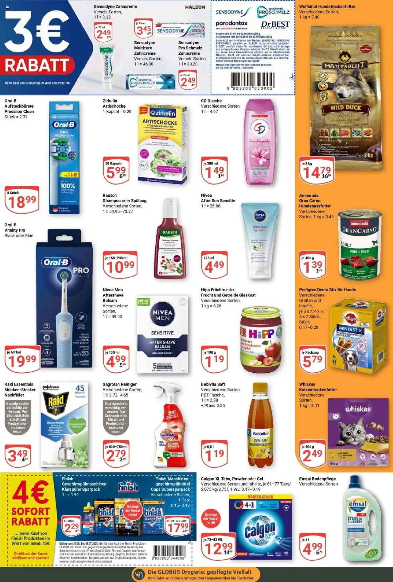 Globus prospekt Neutraubling	 - gültig ab dem 29.06.2025 | Seite: 8 | Produkte: Dusche, Spülung, Shower Gel, Getreide