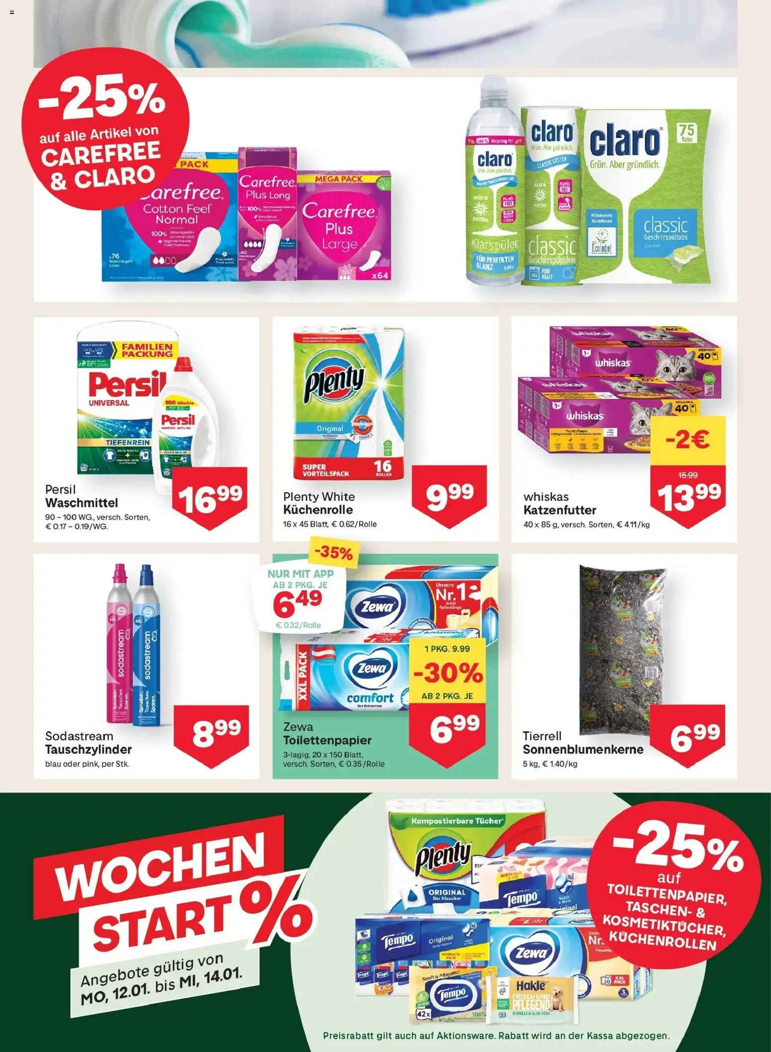 MPREIS Sillian gültig ab 08.01.2026 | Seite: 11 | Produkte: Klarspüler, Waschmittel