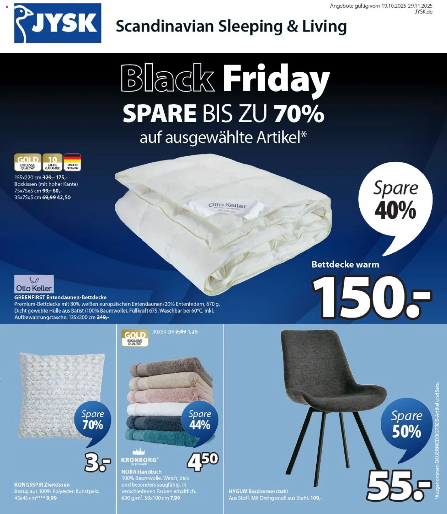 JYSK - Black Friday – gültig ab 19.10.2025 | Seite: 1