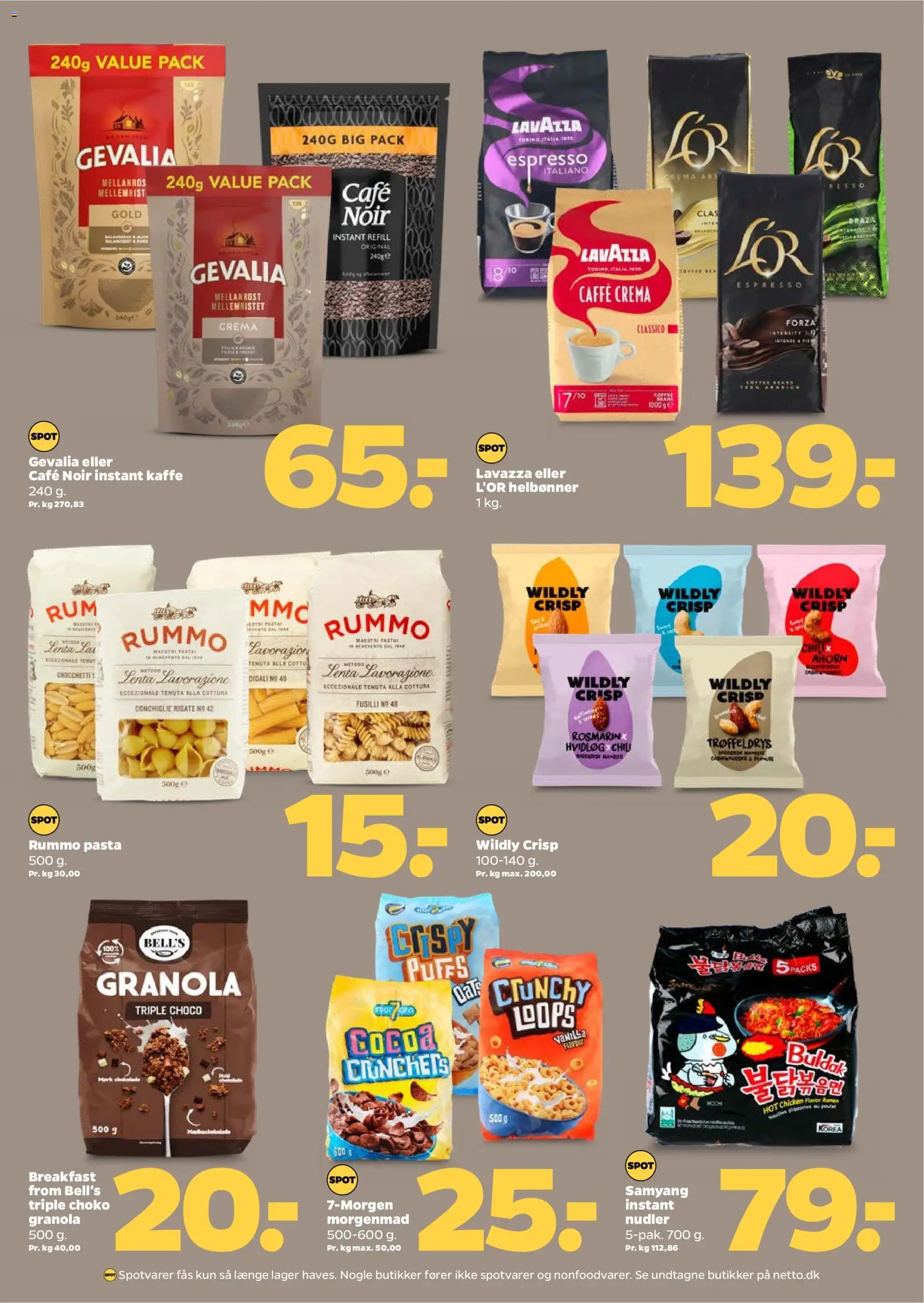 Netto tilbudsavis – gyldig fra 13.02.2026 | Side: 22 | Produkter: Kaffe, Nudler, Pasta, Hvidløg