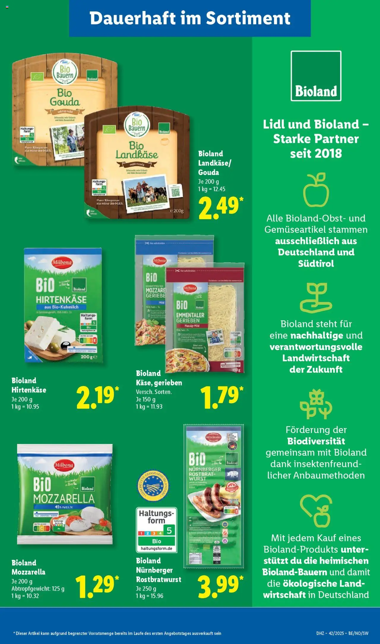 Lidl Prospekt Holzminden – gültig ab 13.10.2025 | Seite: 23 | Produkte: Mozzarella, Gouda, Wurst