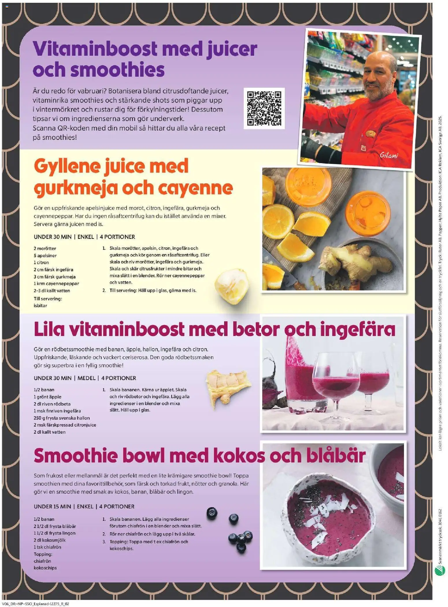 ICA Supermarket reklamblad aktuell från 02.02.2026 | Sida: 10 | Produkter: Rödbeta, Juice, Papper, Hallon