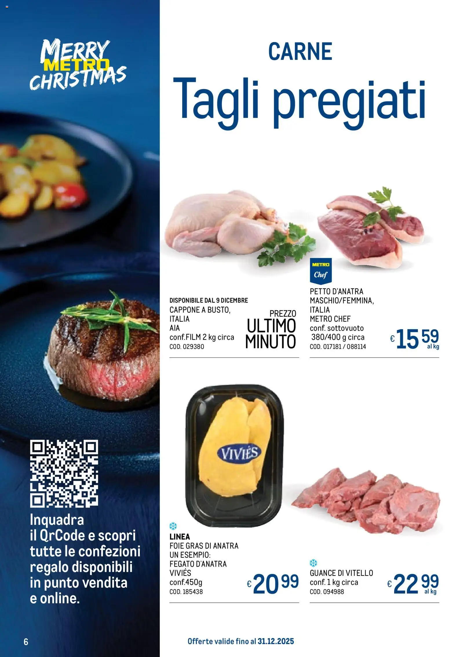 Volantino Metro del 20.11.2025 | Pagina: 6 | Prodotti: Vitello