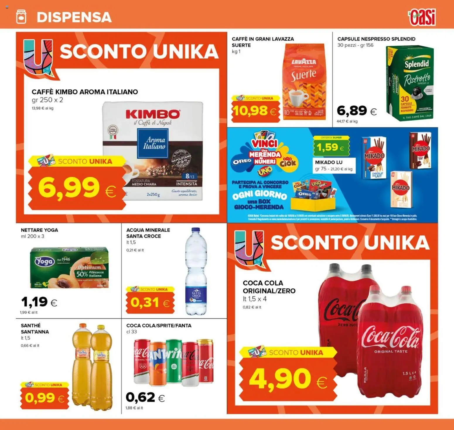 Volantino Oasi del 12.03.2026 | Pagina: 17 | Prodotti: Caffè, Acqua, Caffè in grani, Lavazza