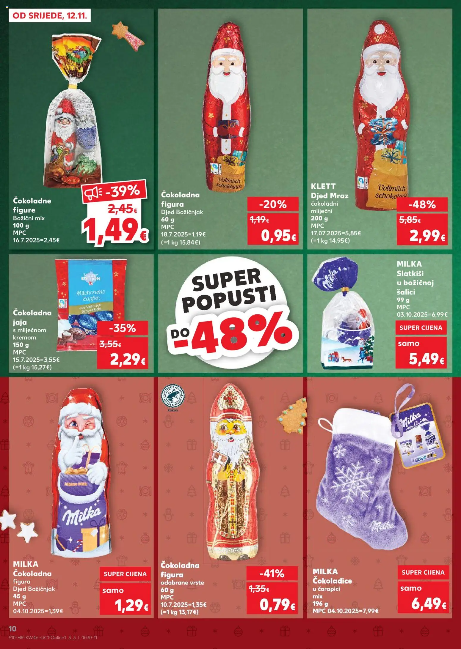 Kaufland katalog | vrijedi od 12.11.2025 | Stranica: 10 | Proizvodi: Jaja, Milka