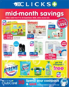 Clicks specials catalogue – valid from 09.09.2025