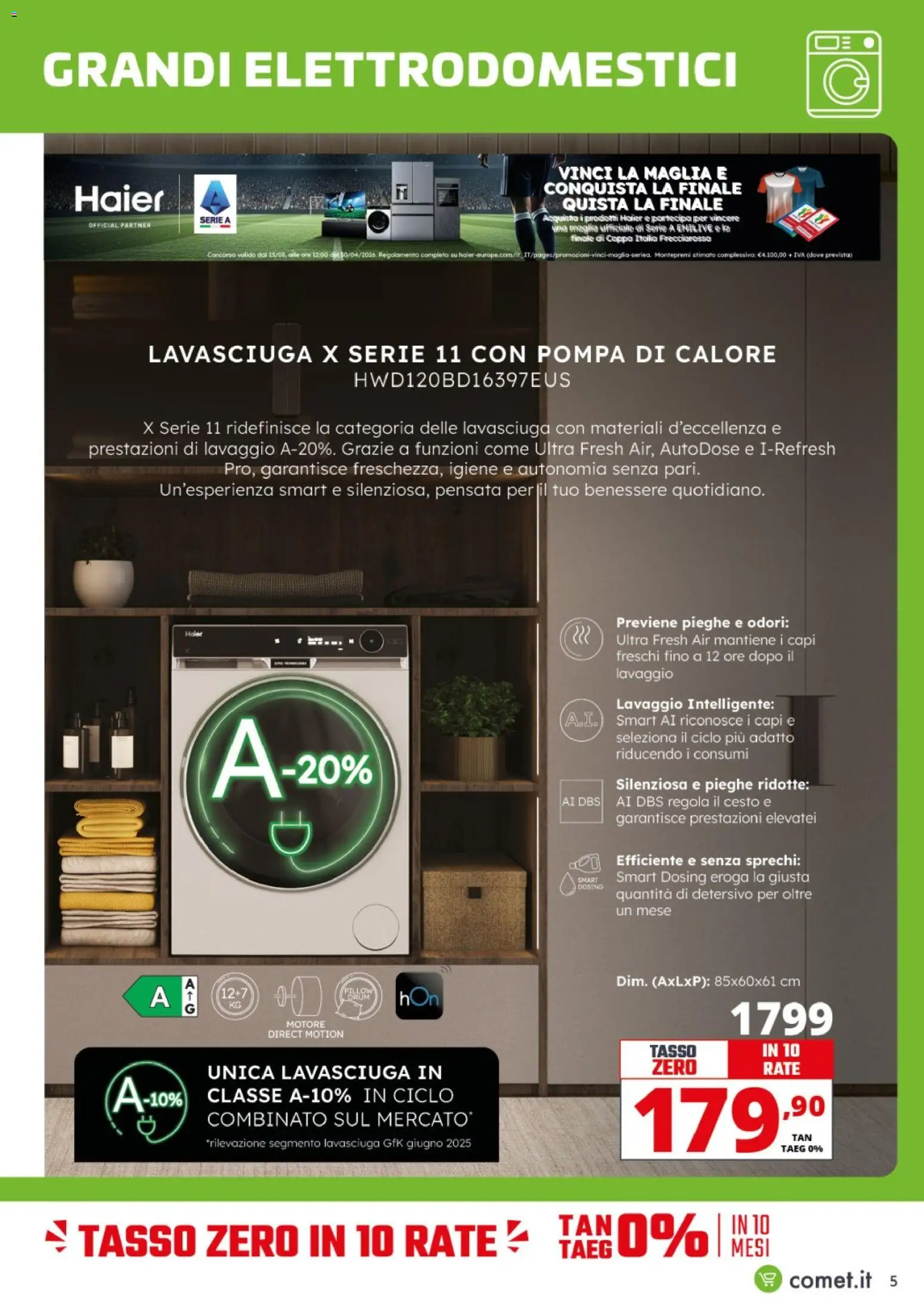 Volantino Comet del 10.04.2026 | Pagina: 5 | Prodotti: Lavasciuga