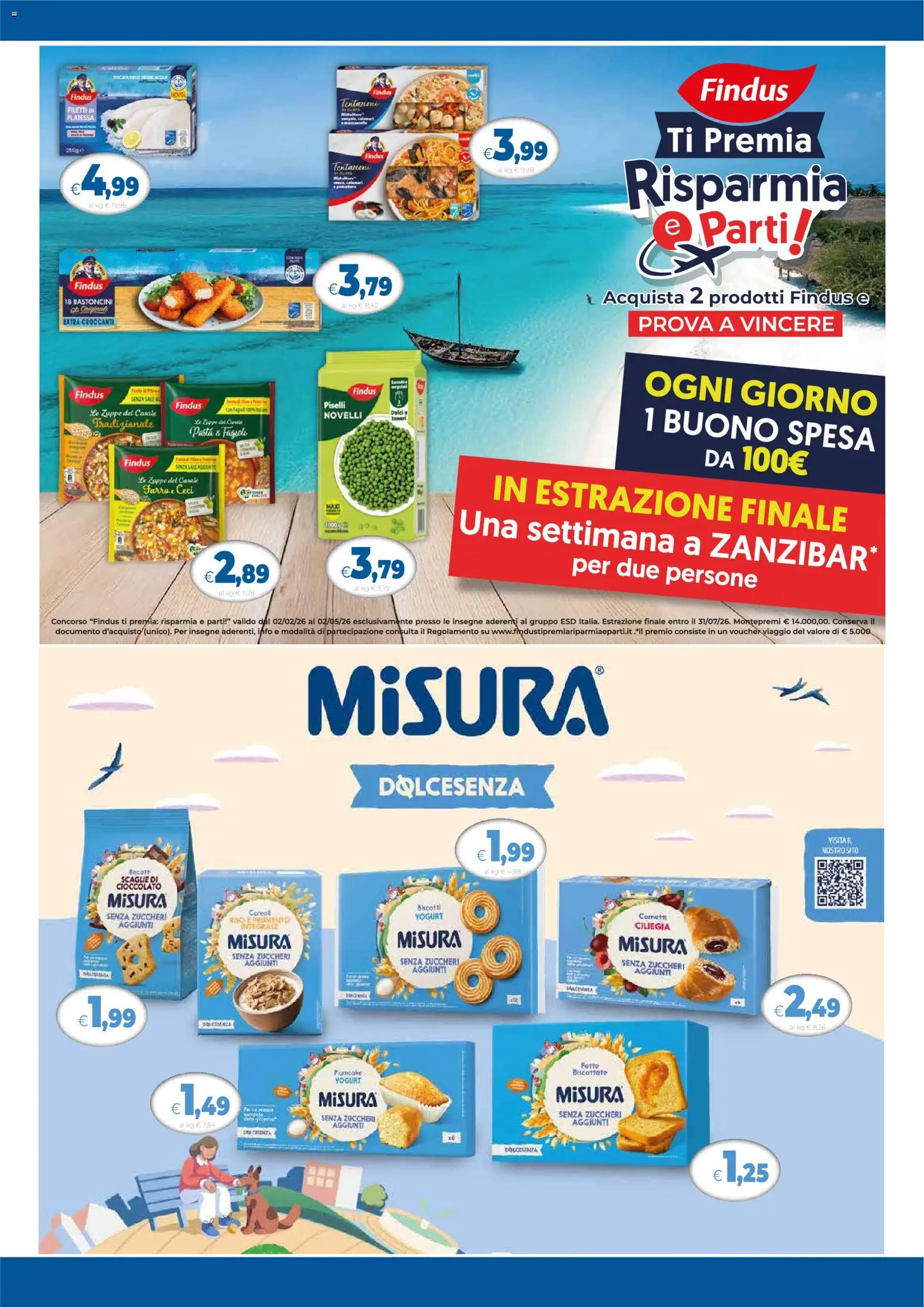 Volantino Famila del 12.02.2026 | Pagina: 2 | Prodotti: Yogurt, Sale, Piselli, Farro