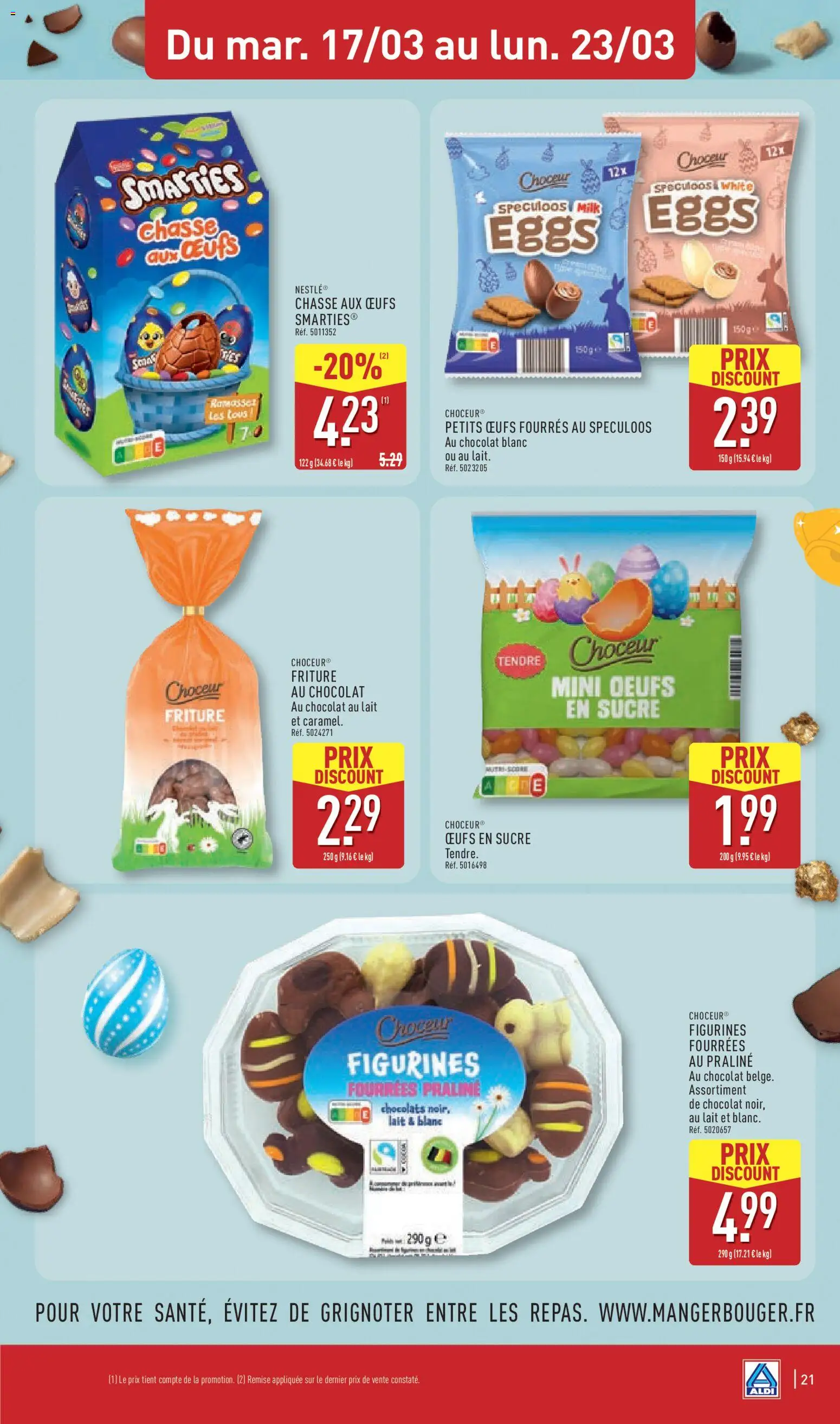 {H1} | Page: 23 | Produits: Lait, Œufs, Chocolat, Figurines