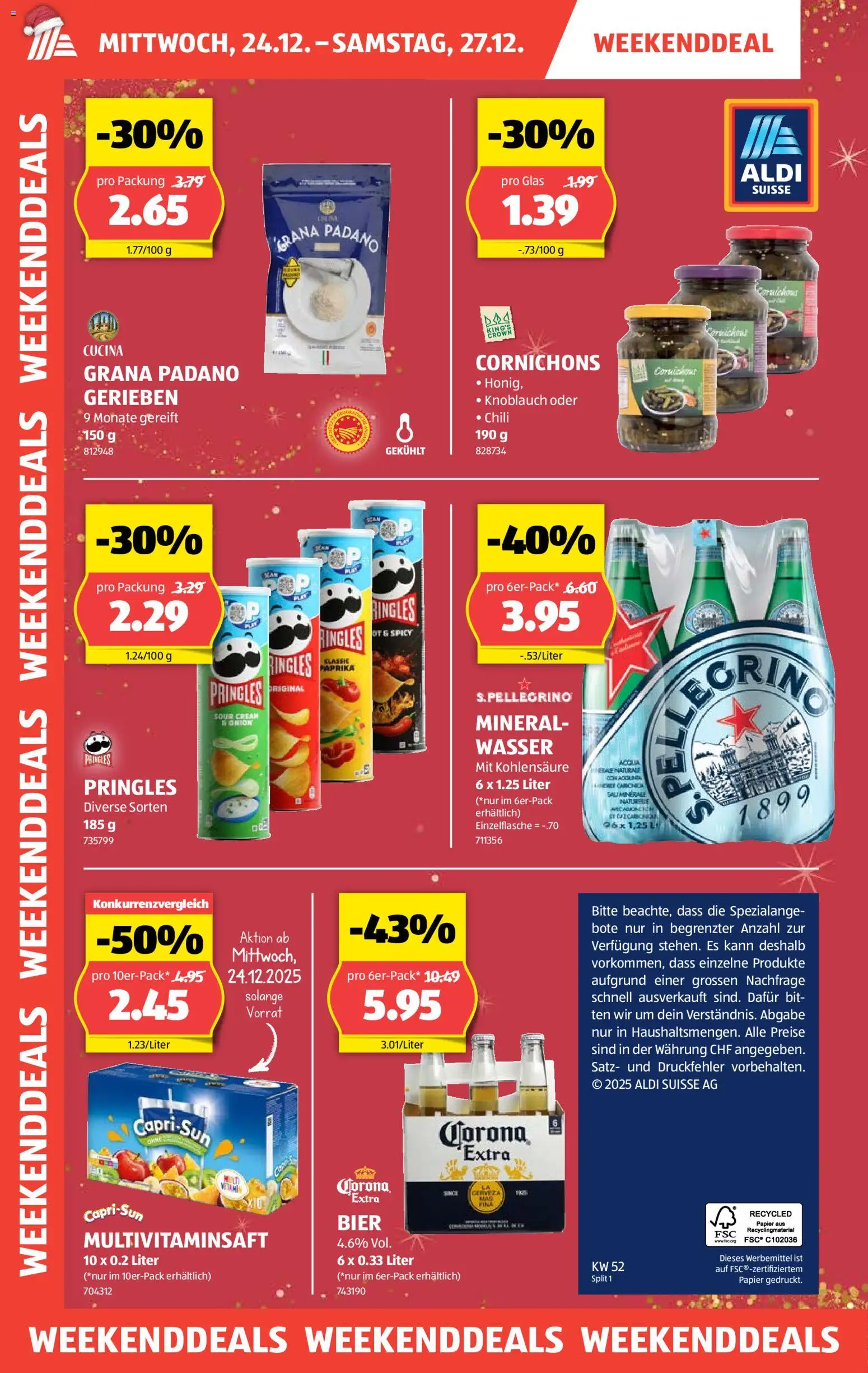 Aldi Aktionen – gültig ab 24.12.2025 | Seite: 32 | Produkte: Bier, Knoblauch, Wasser