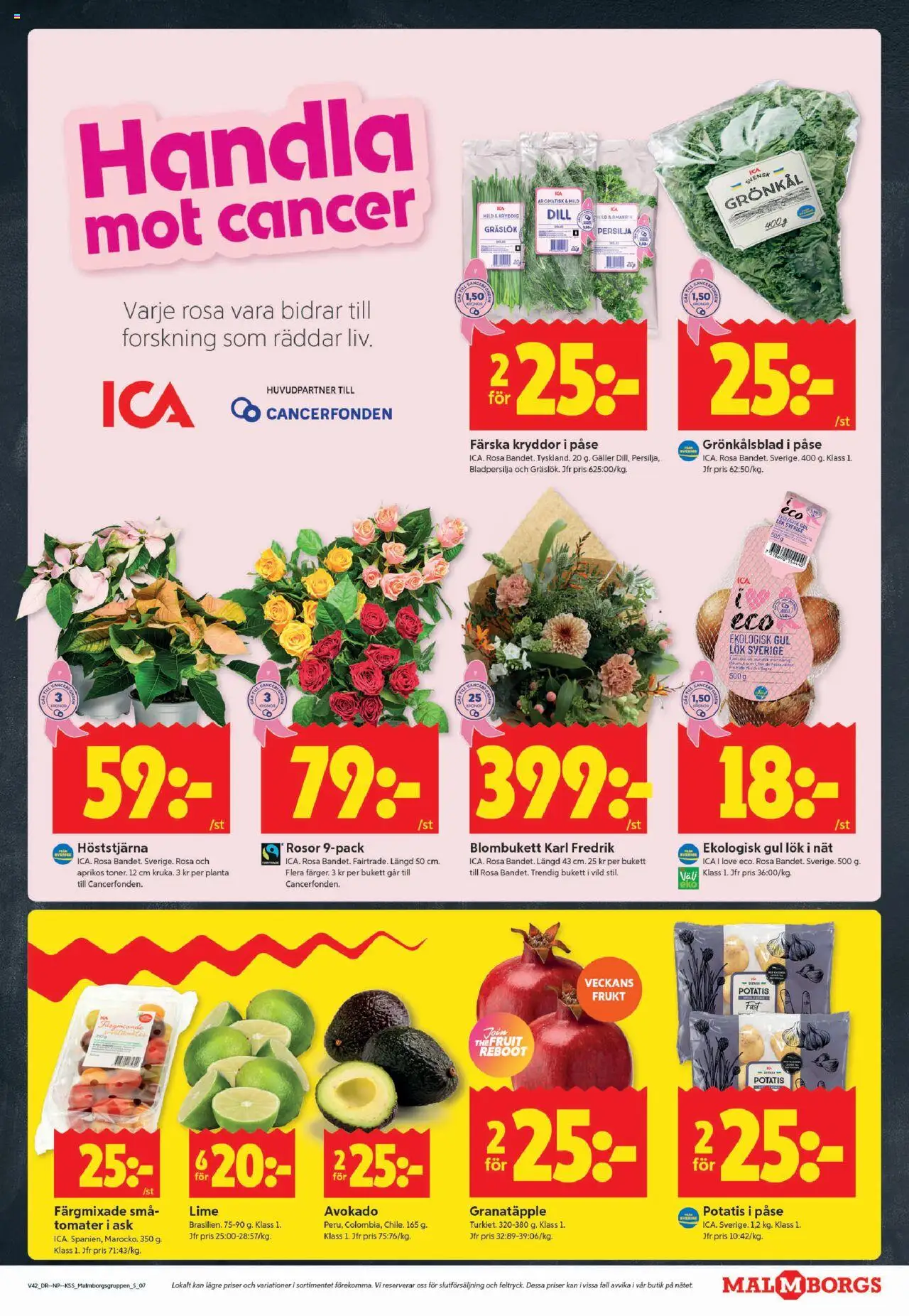 ICA Kvantum reklamblad aktuell från 13.10.2025 | Sida: 7 | Produkter: Galler, Gräslök, Tomater, Lime