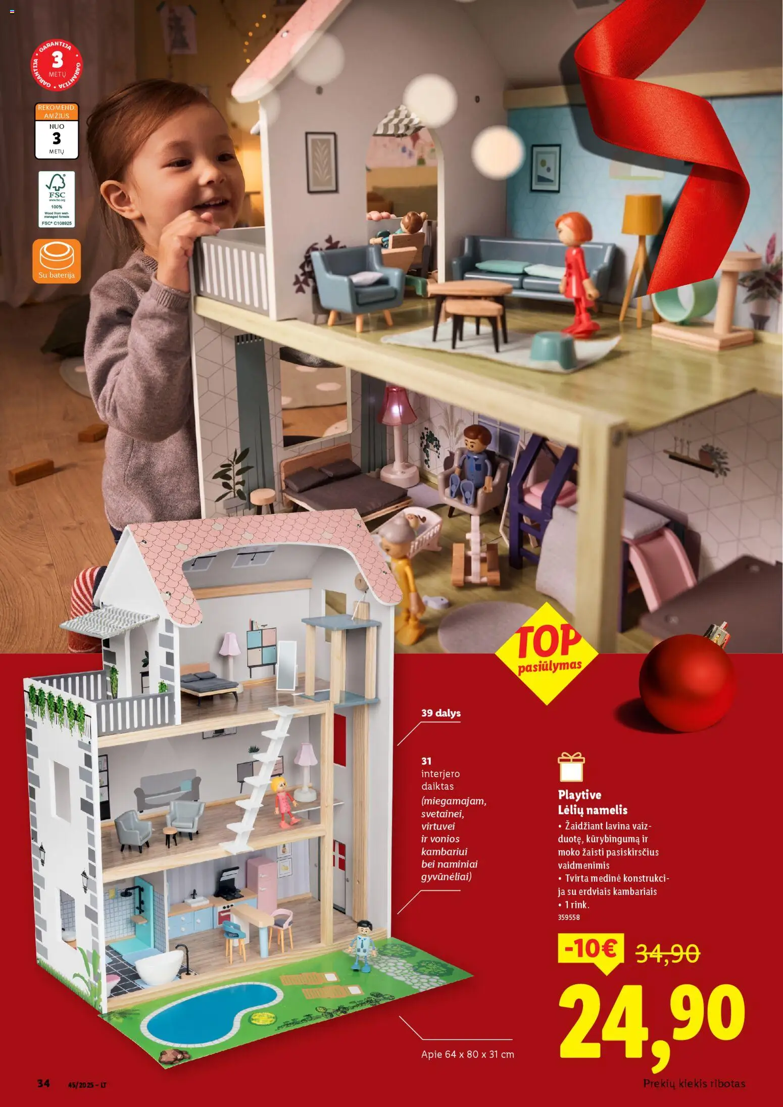 LIDL akcijos nuo 13.11.2025 | Puslapis: 34 | Prekių: Baterija