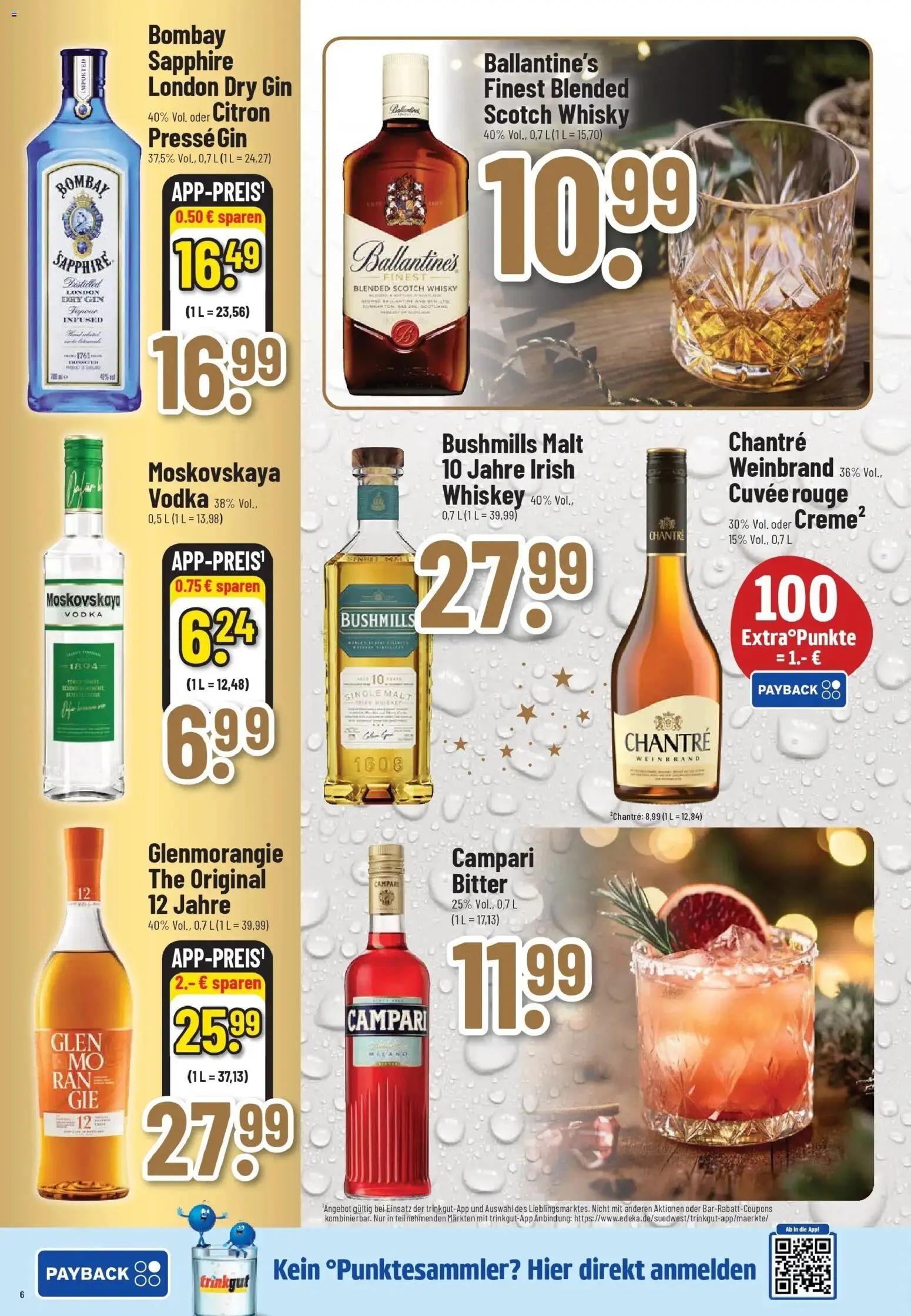 Trinkgut - trinkgut: Wochenangebote – gültig ab 01.12.2025 | Seite: 6 | Produkte: Whisky, Chantré, Gin, Whiskey