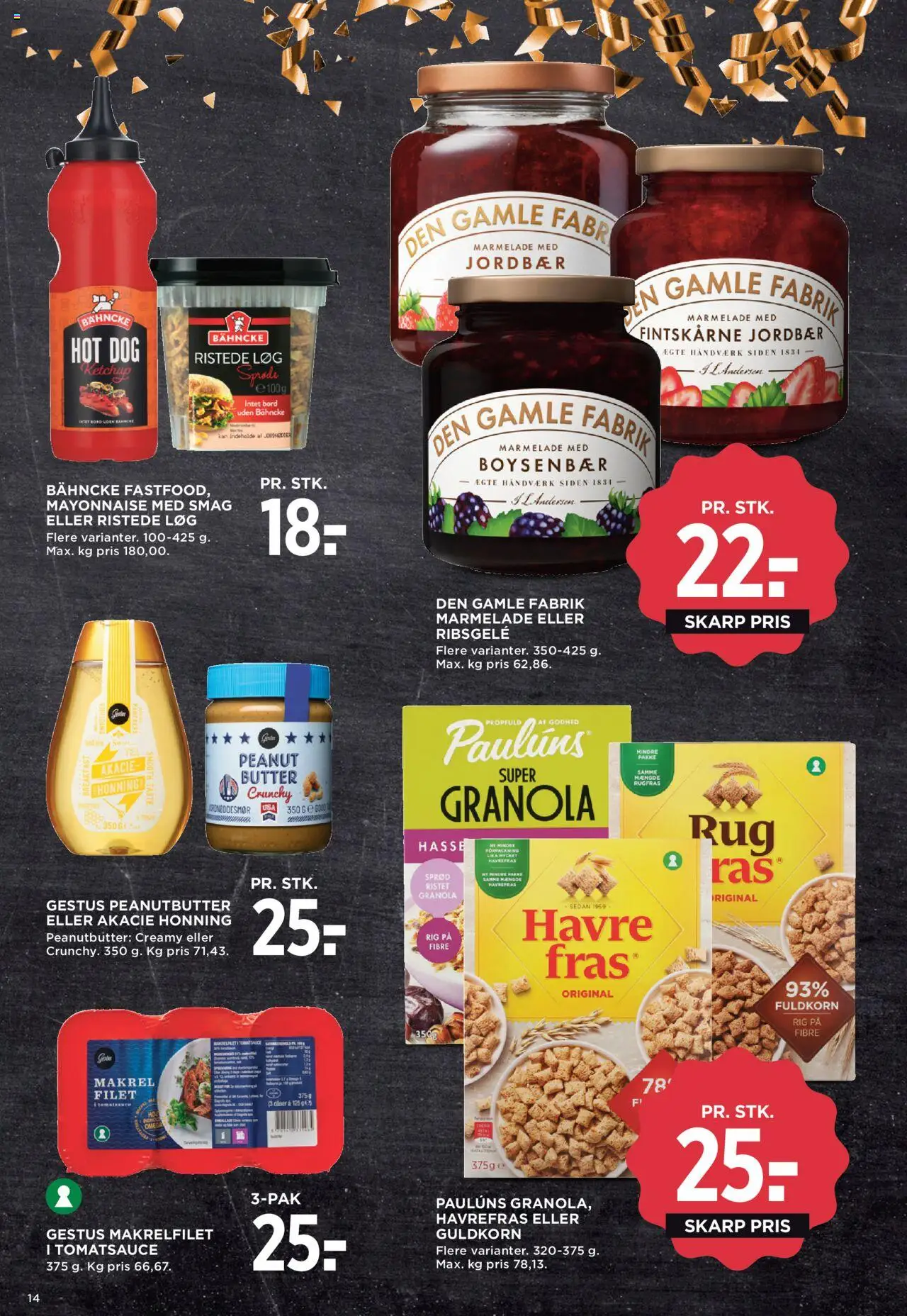 Meny tilbudsavis – gyldig fra 19.09.2025 | Side: 27 | Produkter: Ribsgele, Ketchup, Makrel, Marmelade