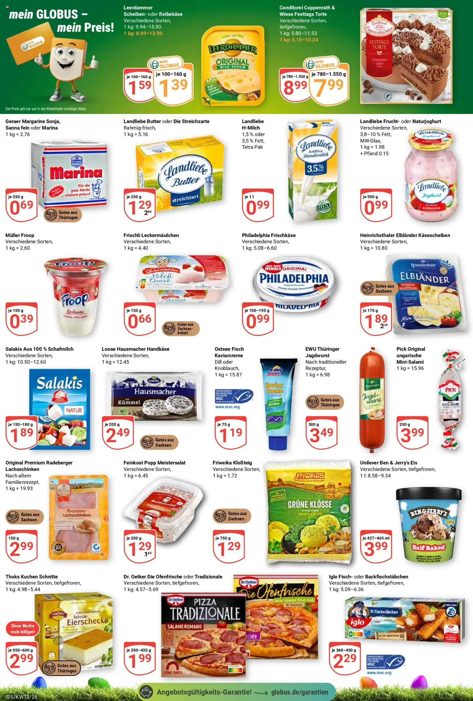 Globus Prospekt 	 – gültig ab 23.03.2026 | Seite: 2 | Produkte: Küche, Ofenfrische, Salakis, Eis