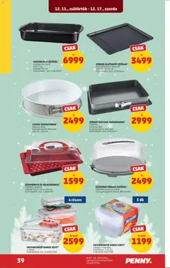 FRISSENTARTÓ DOBOZ SZETT*, 4 részes bolti készlet: min. 4 szett/üzlet - amely érvényes a következő dátumtól: 11.12.2025 | Oldal: 43 | Termékek: Tortaforma, Doboz, Frissentartó doboz