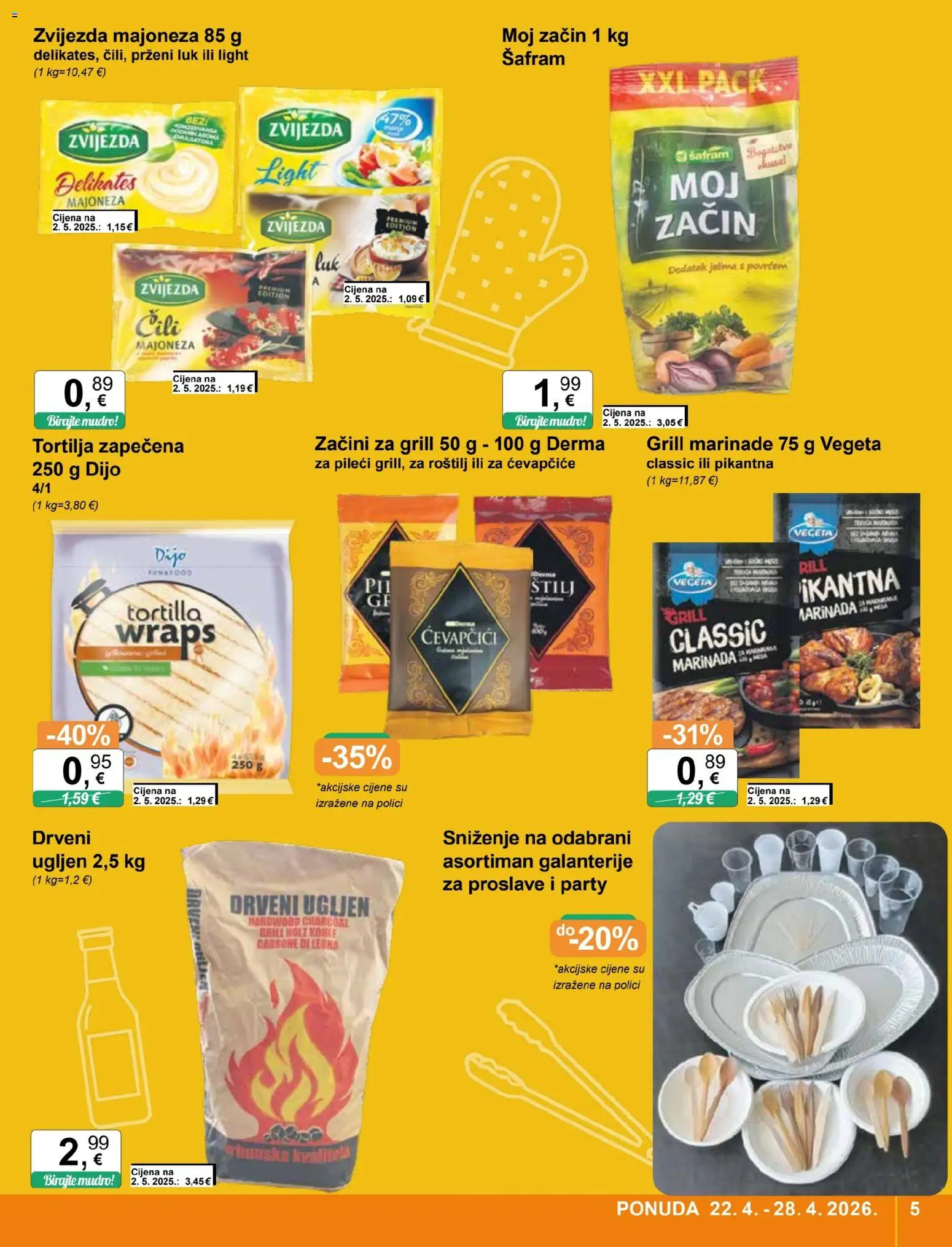 KTC katalog | vrijedi od 22.04.2026 | Stranica: 5 | Proizvodi: Luk, Majoneza, Čili, Vegeta