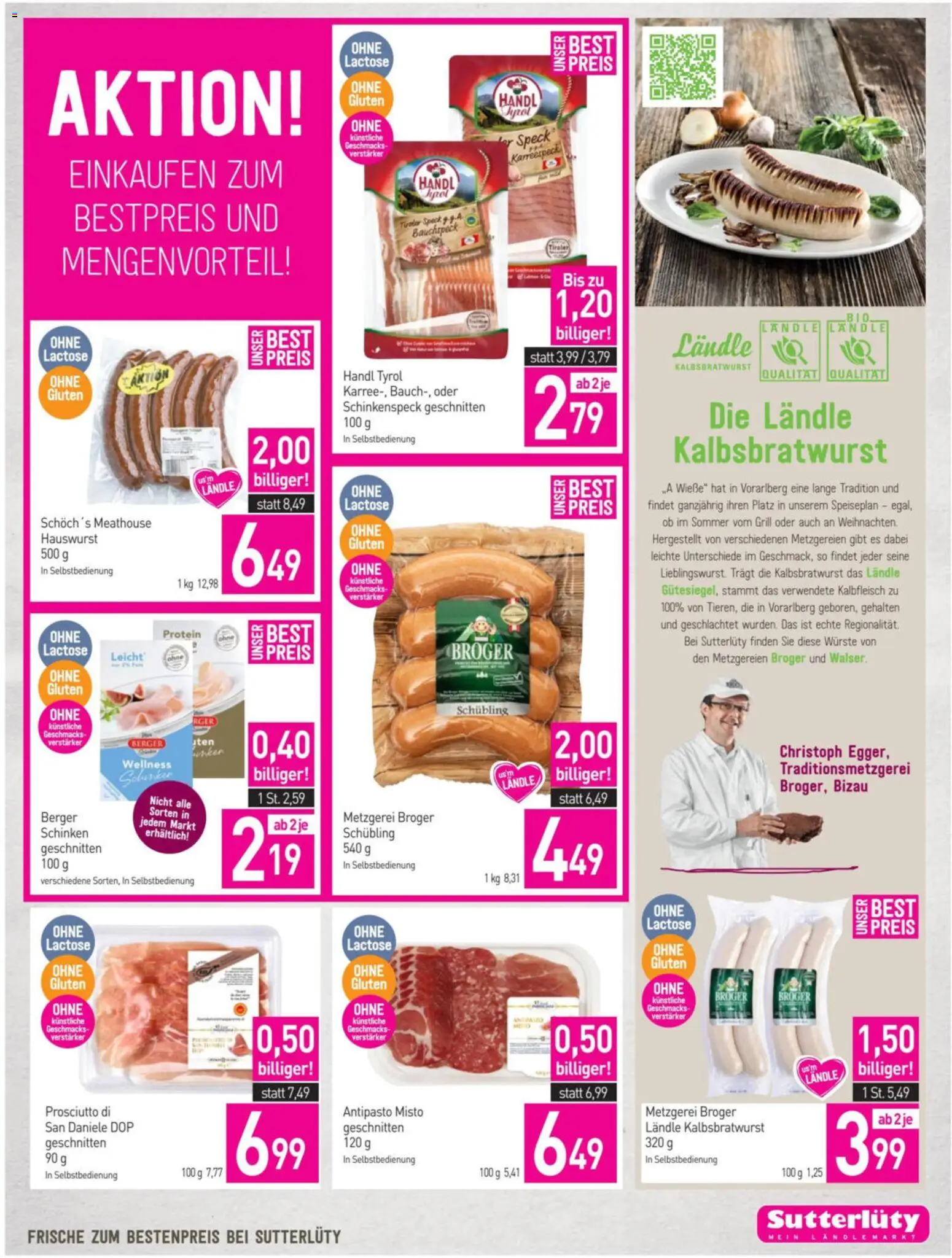 Sutterlüty Flugblatt gültig ab 05.11.2025 | Seite: 9 | Produkte: Grill, Schinken