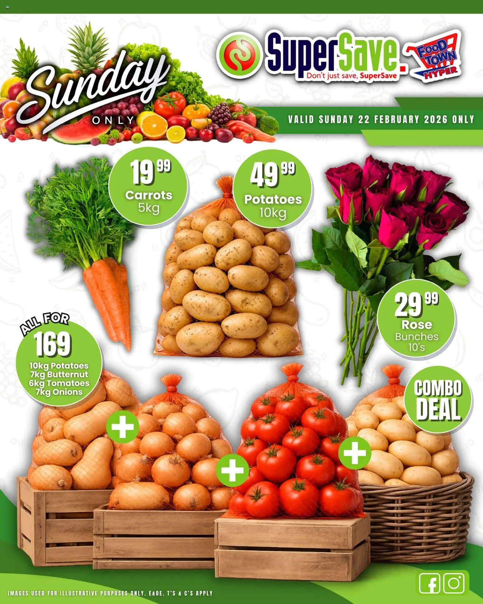 New Super Save catalogue – valid from 22.02.2026 | Page: 11 | Products: Tomatoes, Carrots, Potatoes, Onions