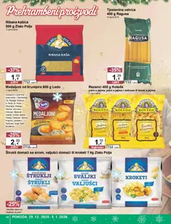 KTC - Katalog široke potrošnje - Pregled kataloga iz trgovine KTC, vrijedi od 29.12.2025 | Stranica: 14 | Proizvodi: Rezanci, Tjestenina, Ledo