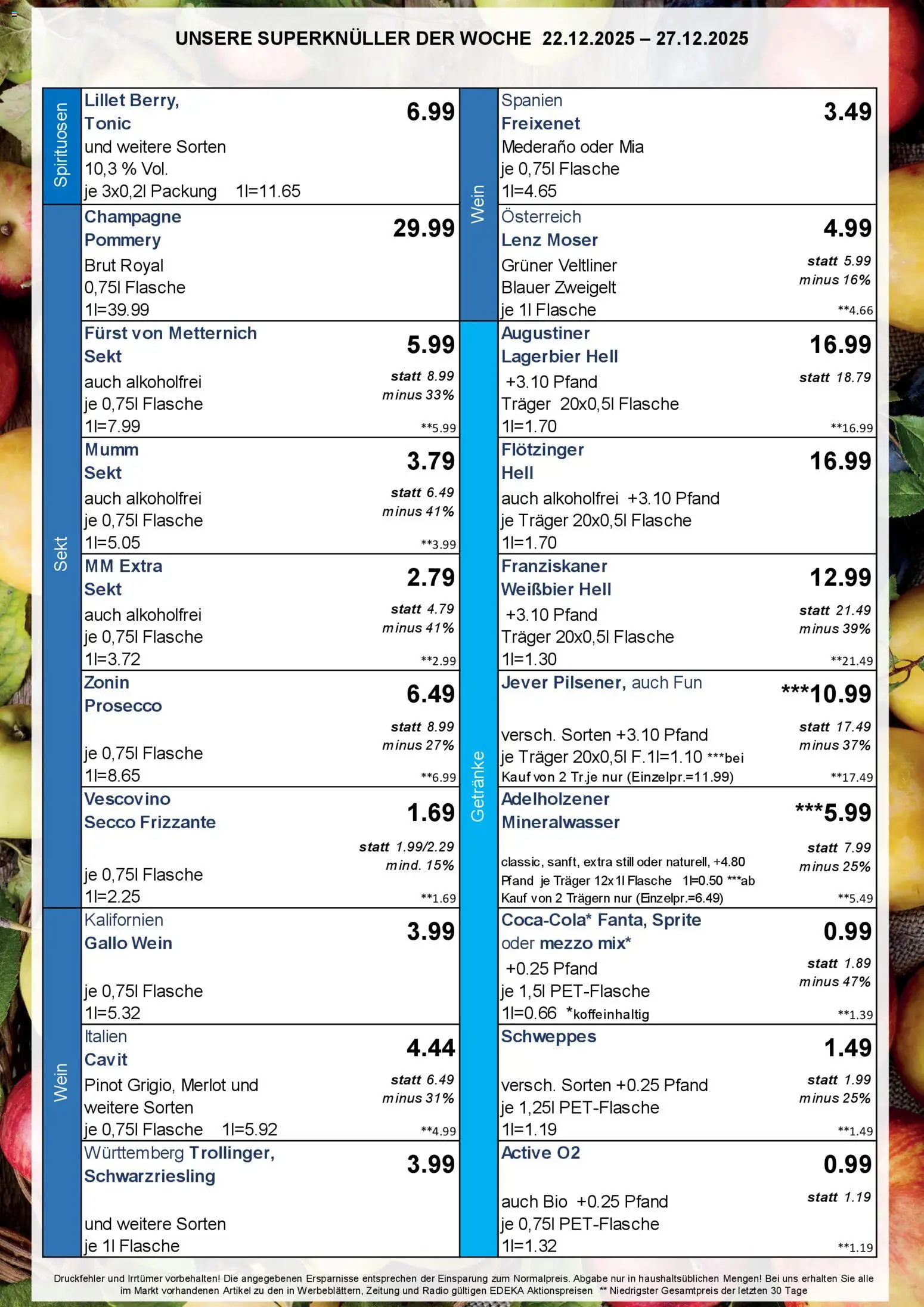 Simmel - Bayern – gültig ab 22.12.2025 | Seite: 4 | Produkte: Franziskaner, Weißbier, Prosecco, Jever