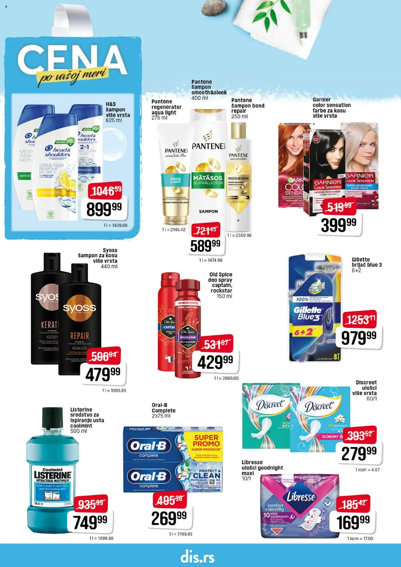 Super DIS katalog - važi od 29.01.2026 | Strana: 16 | Proizvode: Gillette, Garnier, Syoss, Pantene
