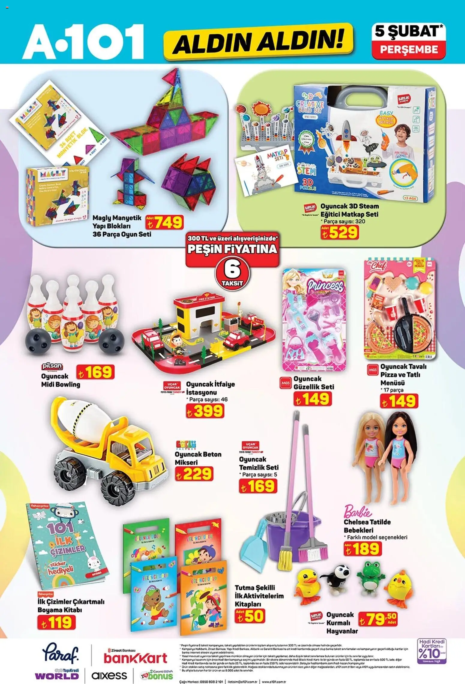 A101 Katalog Aldın Aldın - 05.02.2026 tarihinden itibaren geçerlidir | Sayfa: 12 | Ürünler: Pizza, Oyun