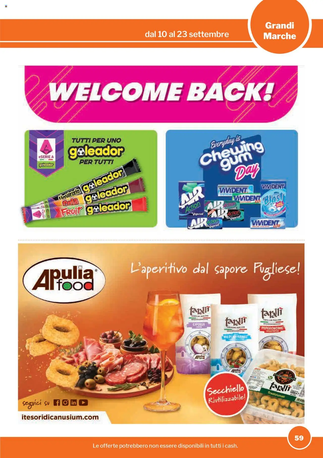 Volantino Sogegross del 10.09.2025 | Pagina: 59 | Prodotti: Peperoncino, Taralli
