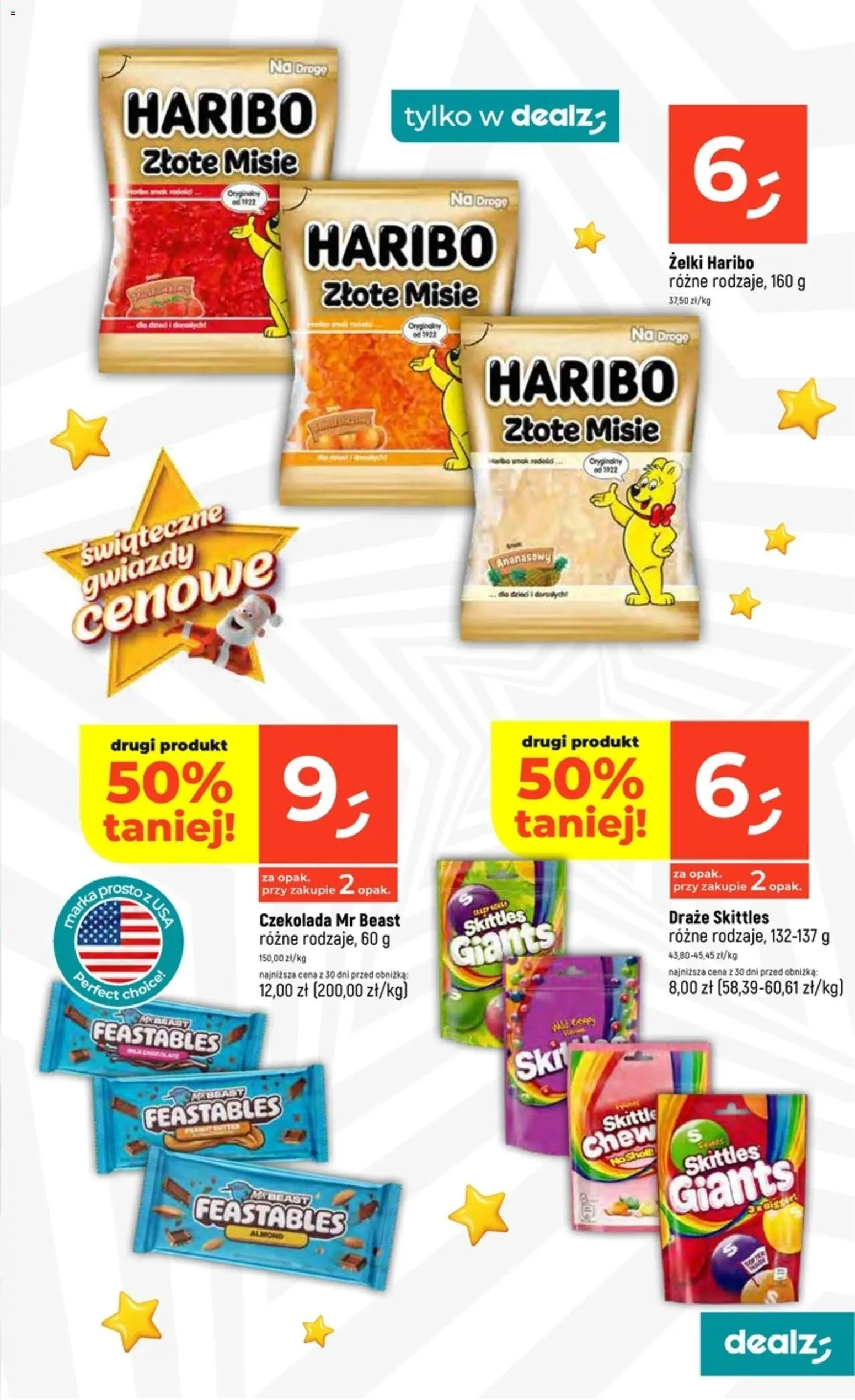 Dealz Gazetka od 08.12.2025 | Strona: 19 | Produkty: Żelki haribo, Żelki, Czekolada