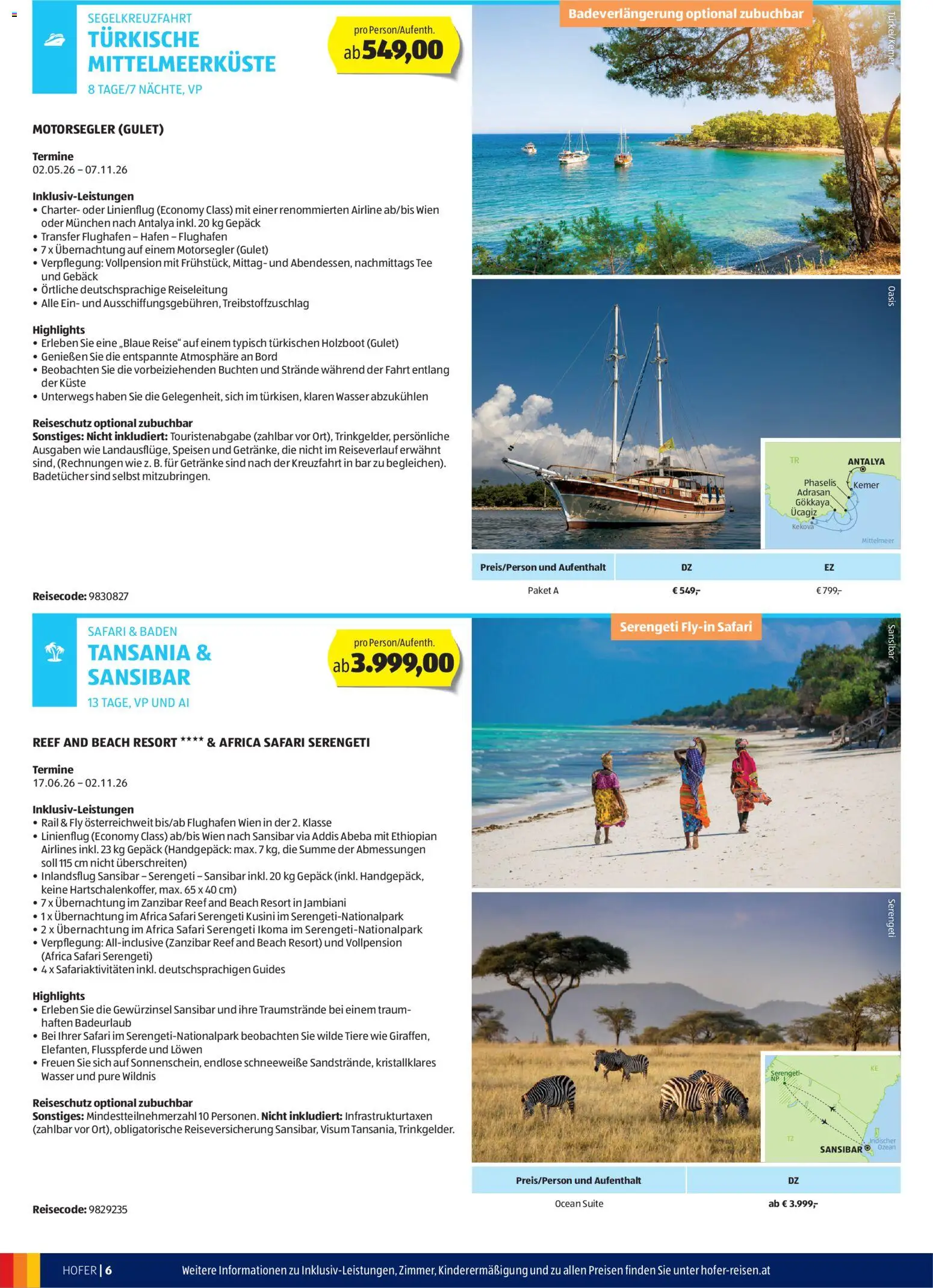 Hofer - Hofer Reisen Katalog gültig ab 01.04.2026 | Seite: 6