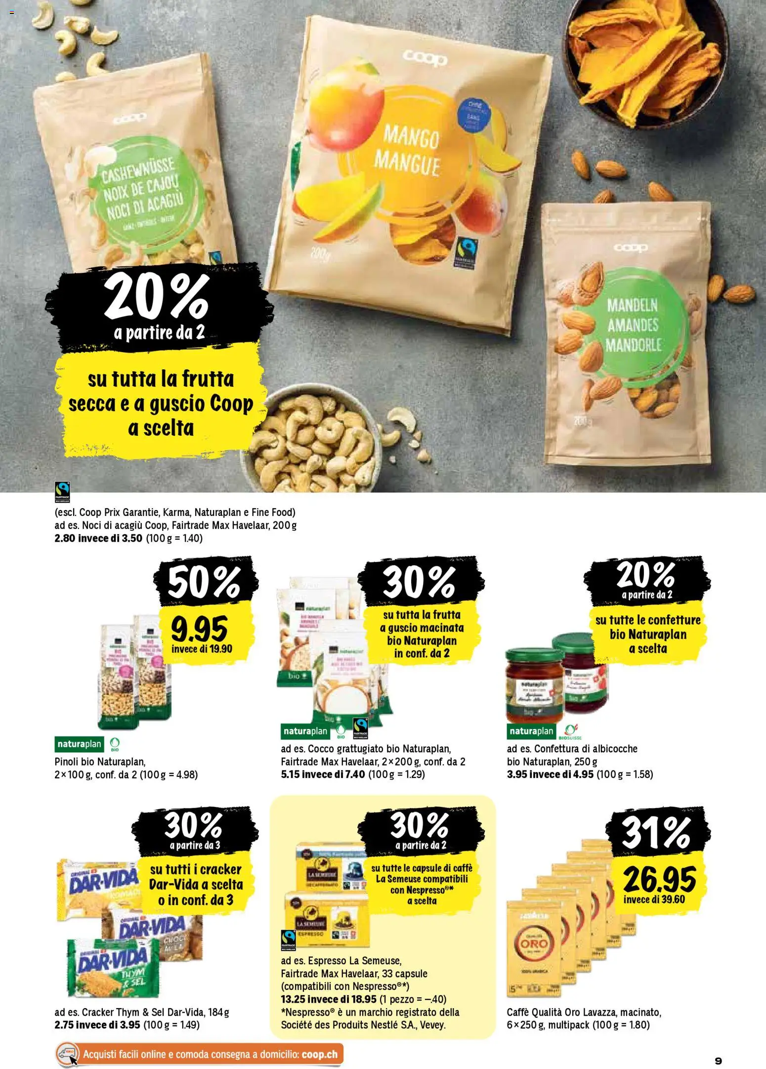 Coop aktionen IT – gültig ab 05.03.2026 | Seite: 9 | Produkte: Cashewnüsse, Mango