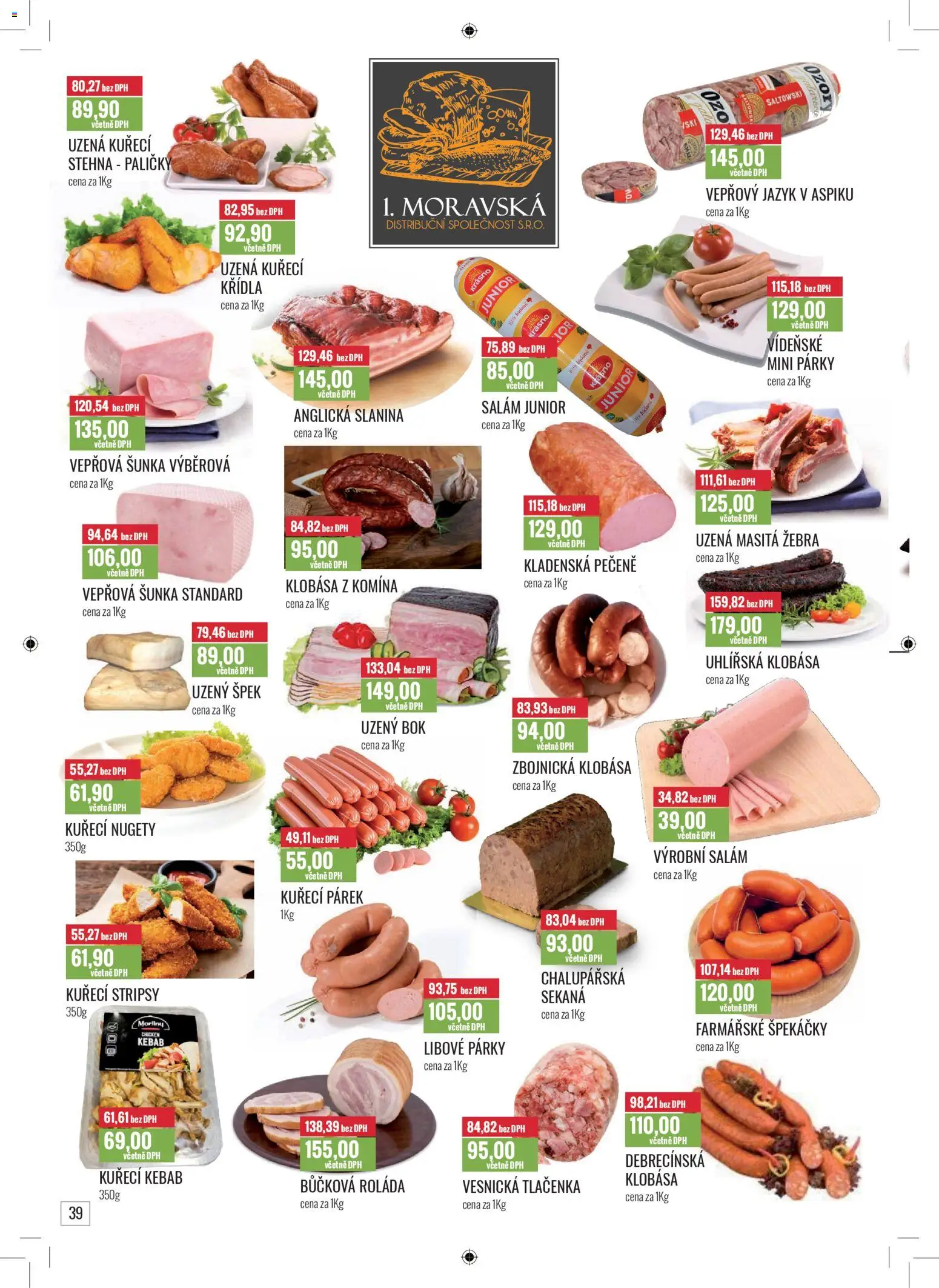 Ratio leták od 01.12.2025 | Strana: 40 | Produkty: Párky, Sekaná, Kebab, Kuřecí stripsy