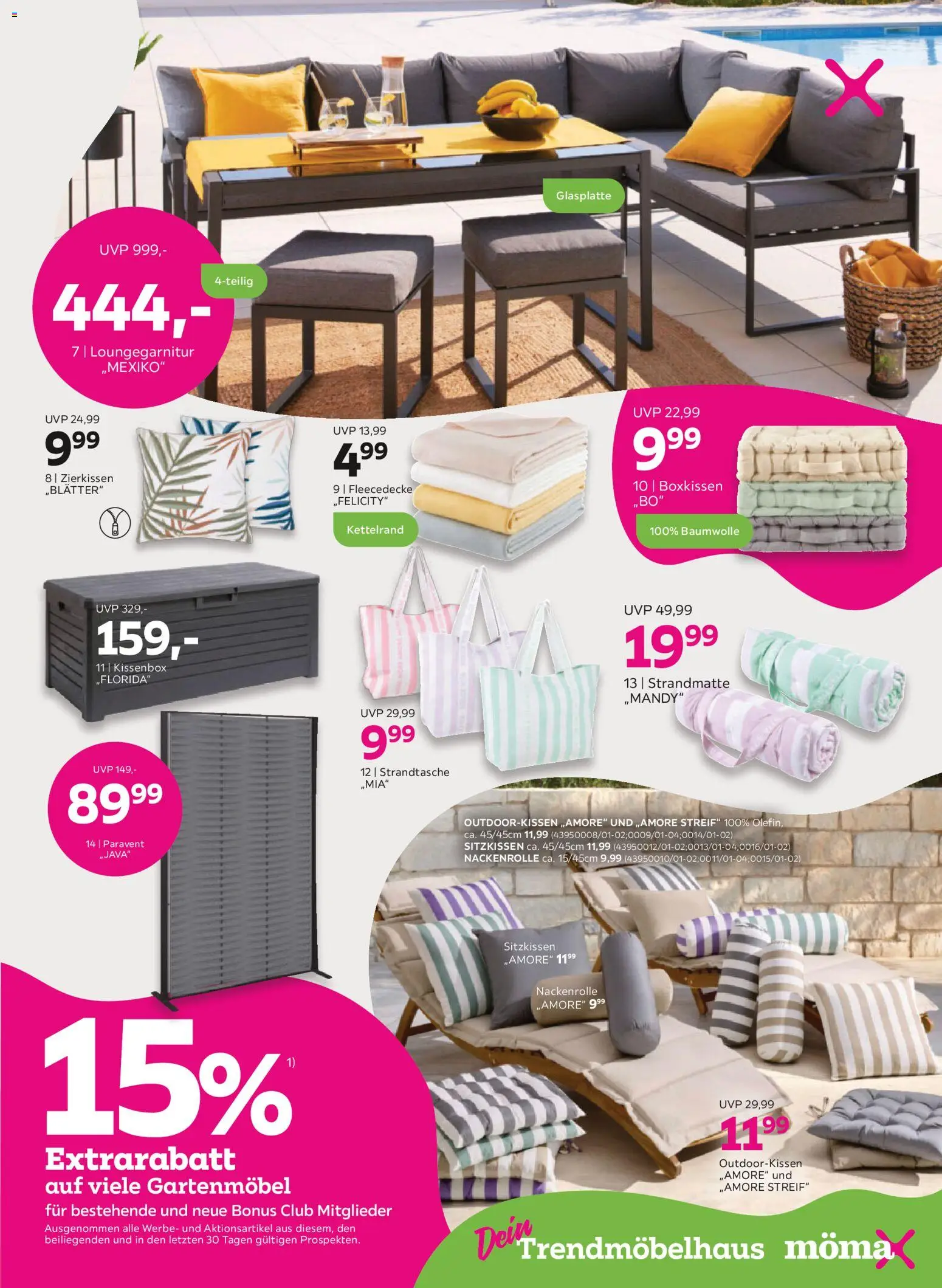 Mömax Prospekt 	 – gültig ab 13.04.2026 | Seite: 11 | Produkte: Paravent, Gartenmöbel