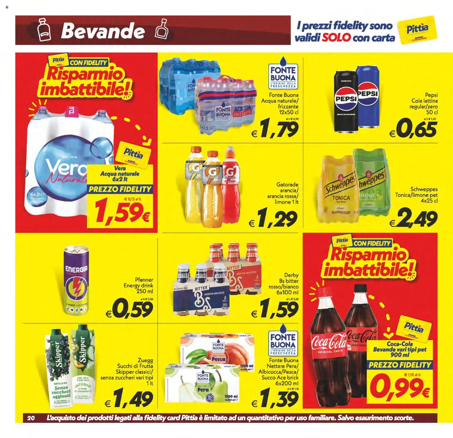 Volantino SuperConveniente del 24.10.2025 | Pagina: 20 | Prodotti: Frutta, Limone, Acqua naturale, Arancia