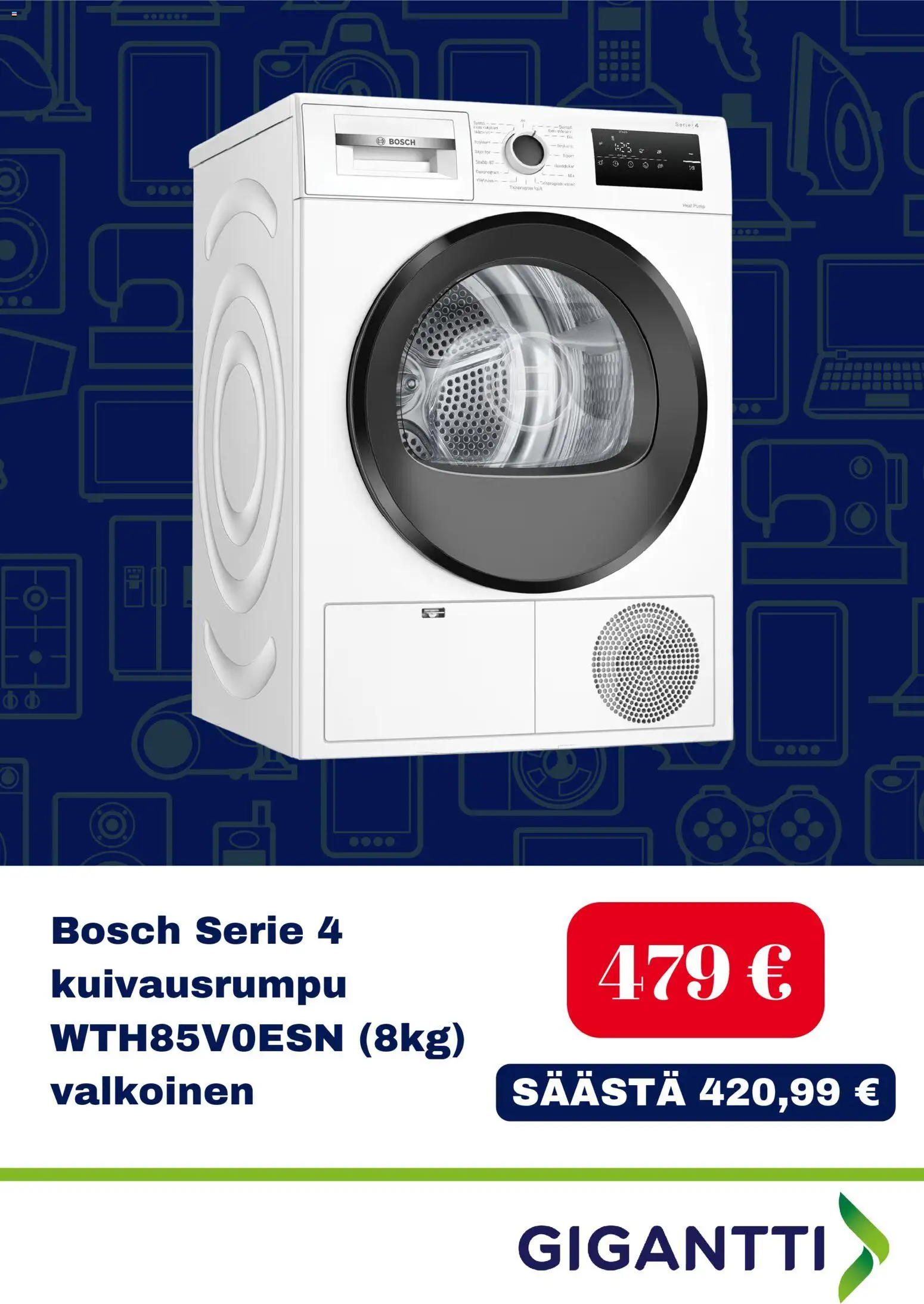 Gigantti tarjoukset – voimassa 15.01.2026 alkaen | Sivu: 3 | Tuotteet: Kuivausrumpu