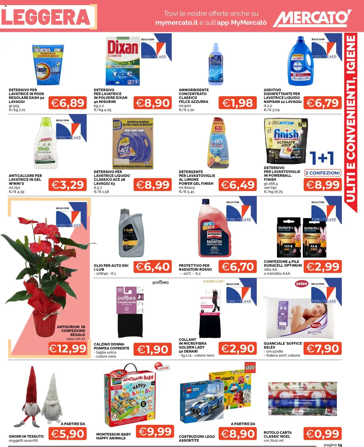 Volantino Mercatò del 24.11.2025 | Pagina: 15 | Prodotti: Pile, Limone, Lavatrice, Lavastoviglie