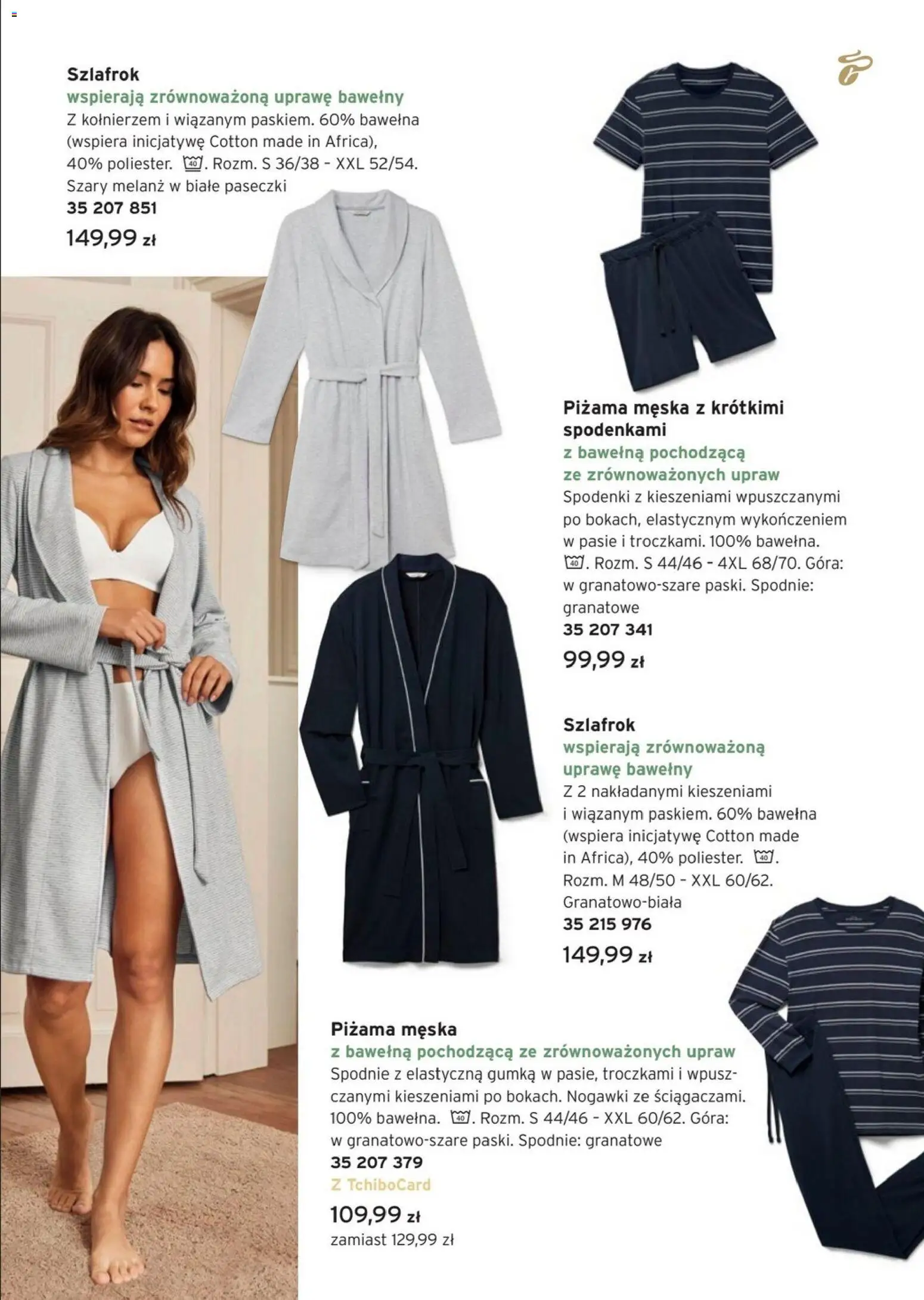 Tchibo promocje od 20.01.2026 | Strona: 9 | Produkty: Spodnie, Spodenki, Piżama, Szlafrok