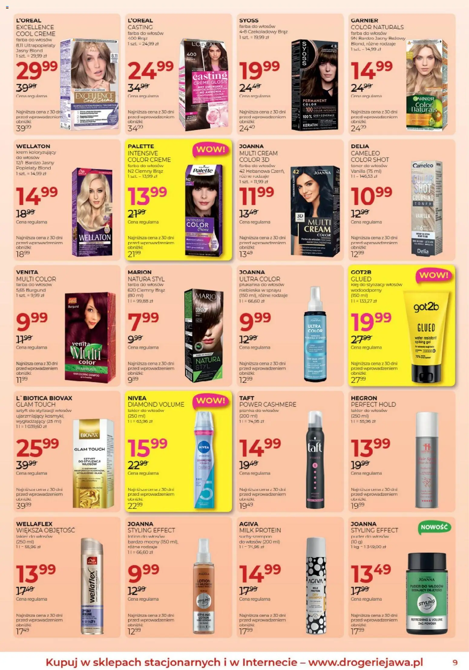 Jawa gazetka od 04.03.2026 | Strona: 9 | Produkty: Toner, Puder, Lakier do włosów, Suchy szampon