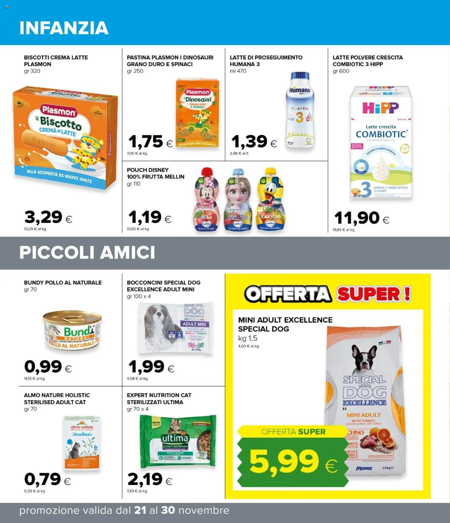 Volantino Oasi del 21.11.2025 | Pagina: 36 | Prodotti: Crema, Pollo, Biscotti, Spinaci