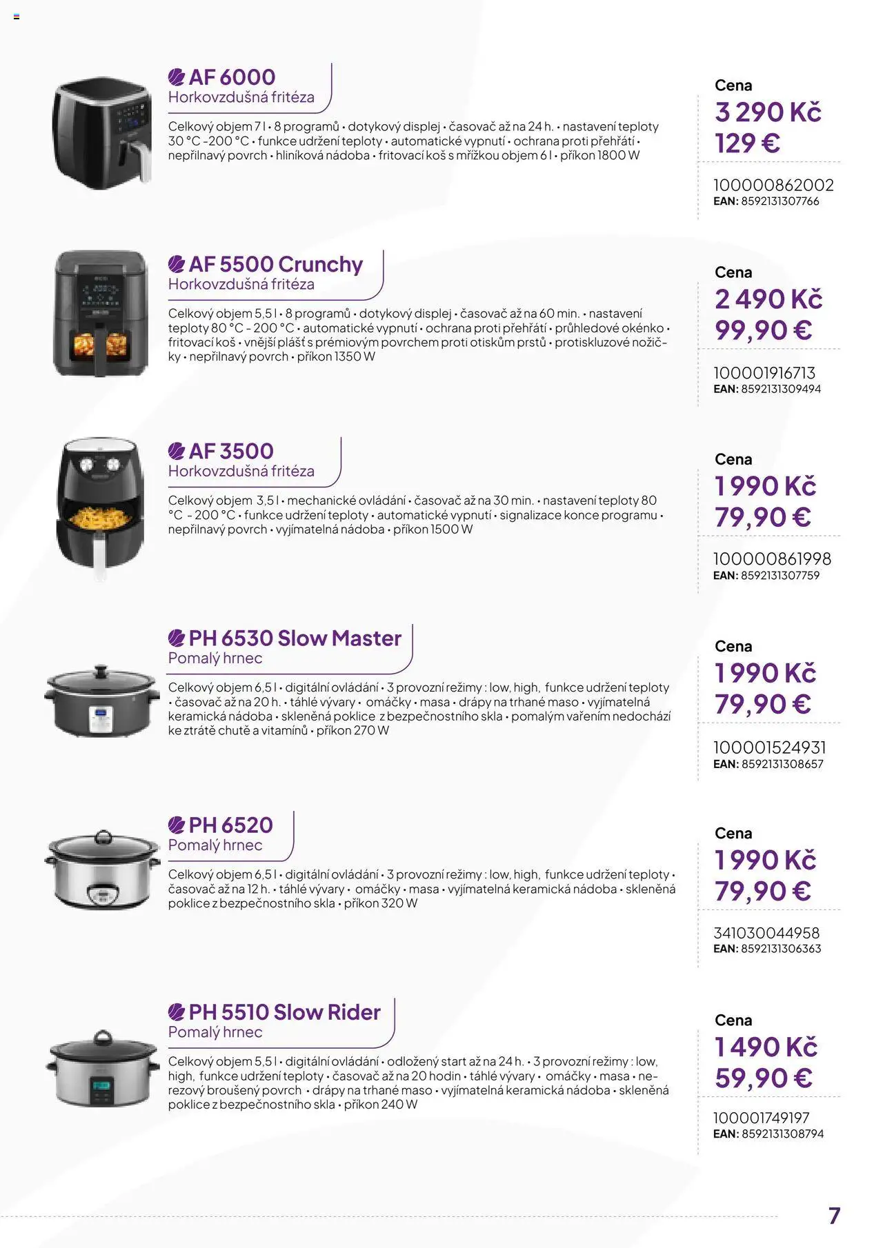 Expert elektro katalog - ECG - Malé domácí spotřebiče od 01.10.2024 | Strana: 7 | Produkty: Trhané maso, Poklice, Maso, Pomalý hrnec