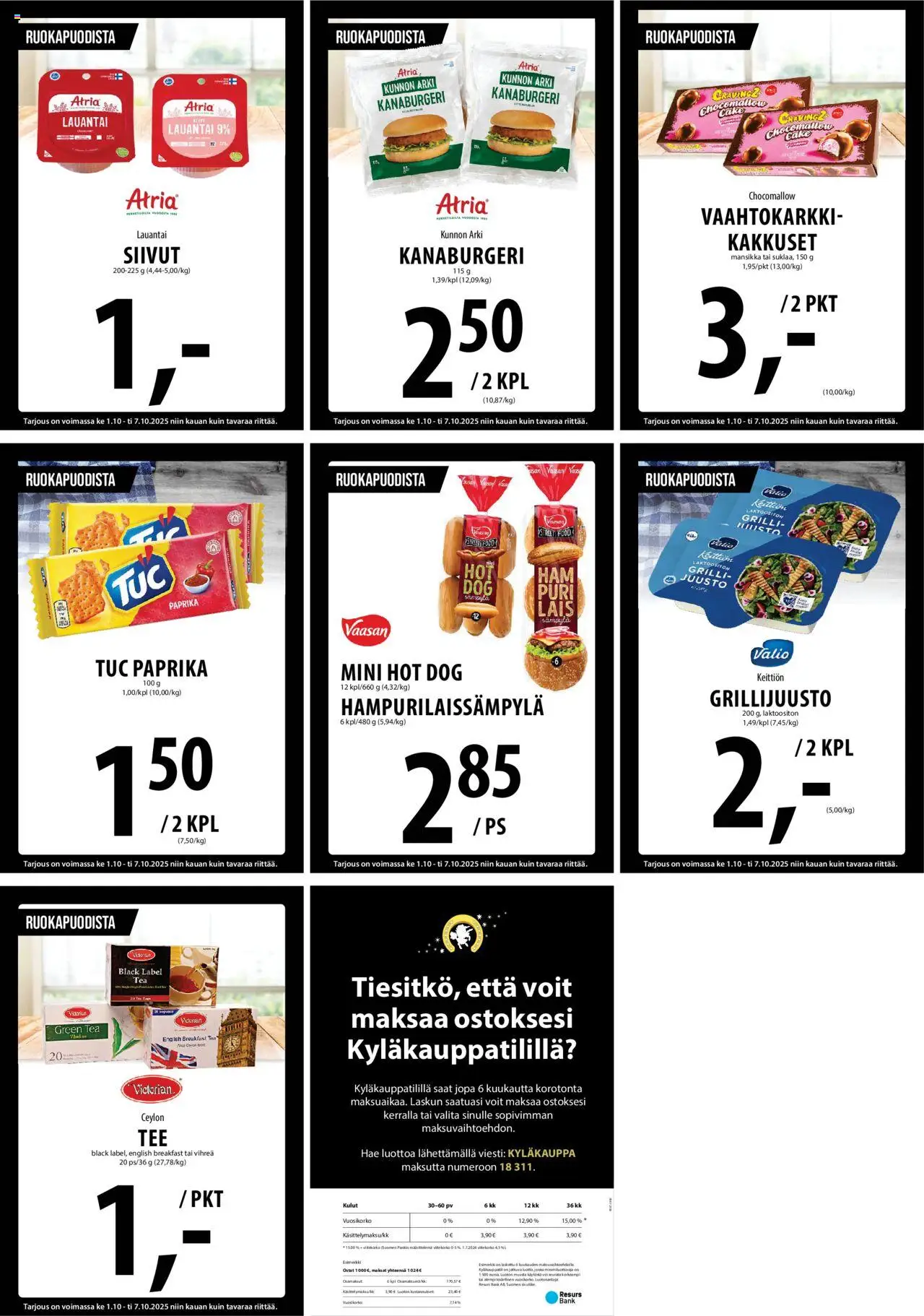 Tuuri tarjoukset – voimassa 01.10.2025 alkaen | Sivu: 21 | Tuotteet: Grilli, Paprika, Juusto, Hot dog