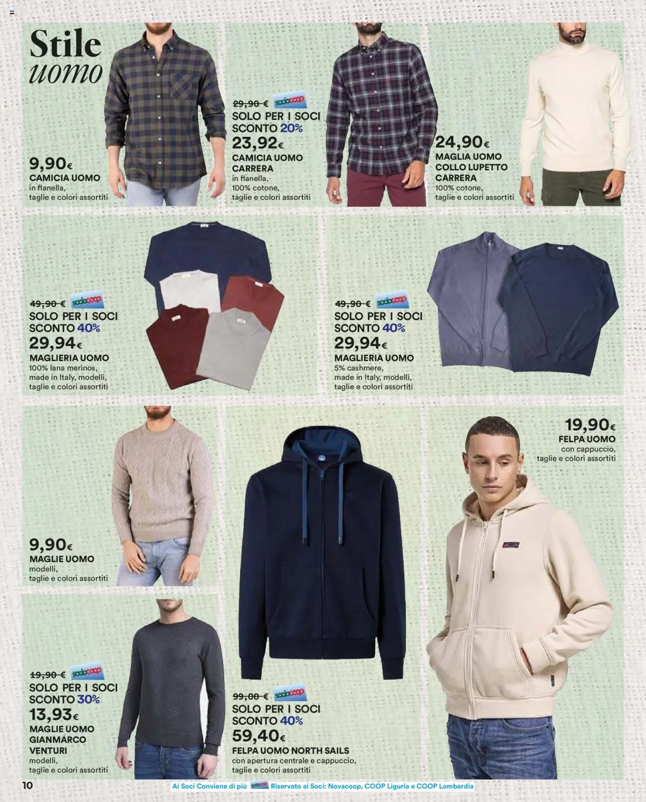 Volantino Ipercoop del 16.10.2025 | Pagina: 10 | Prodotti: Camicia, Felpa