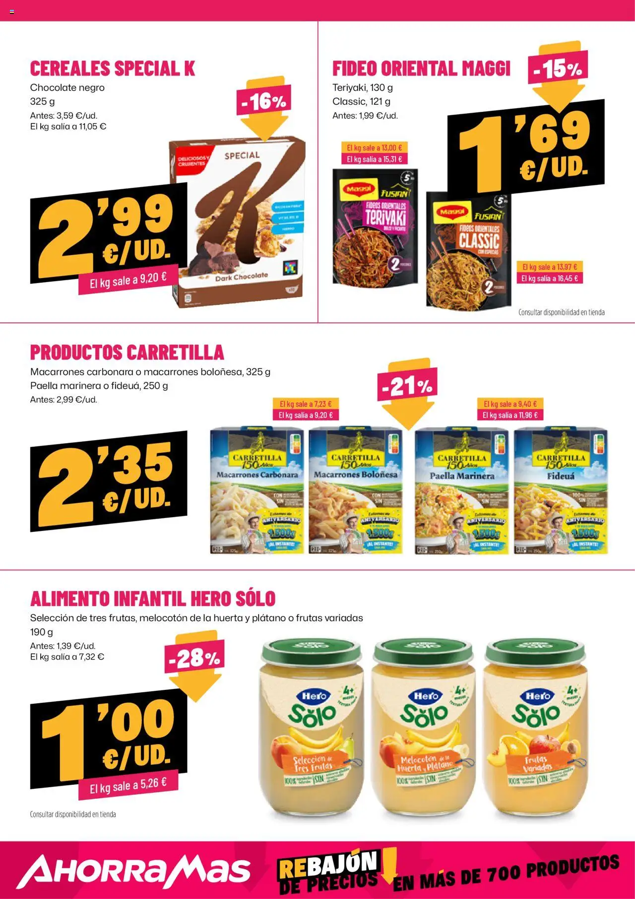 AhorraMas folleto │ válido desde el 18.09.2025 | Página: 15 | Productos: Chocolate, Fideos, Cereales