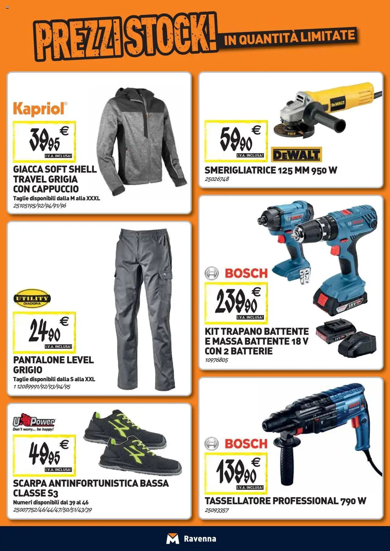 Volantino TECNOMAT del 24.09.2025 | Pagina: 21 | Prodotti: Giacca, Trapano, Smerigliatrice, Batterie