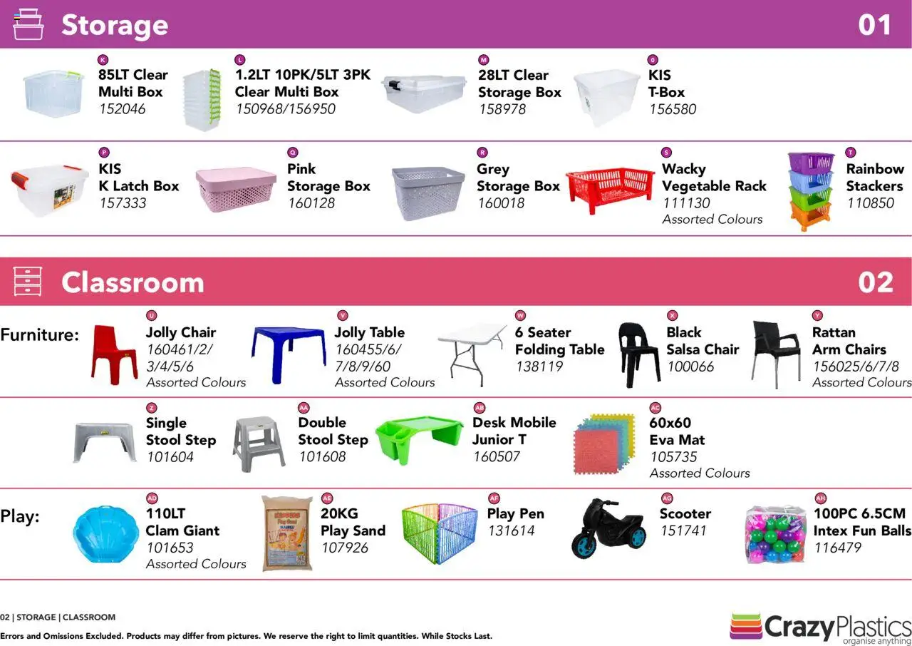 Crazy Plastics - School Catalogue | 01/04/2024 | How to get a limited discount? Save today! | South Africa