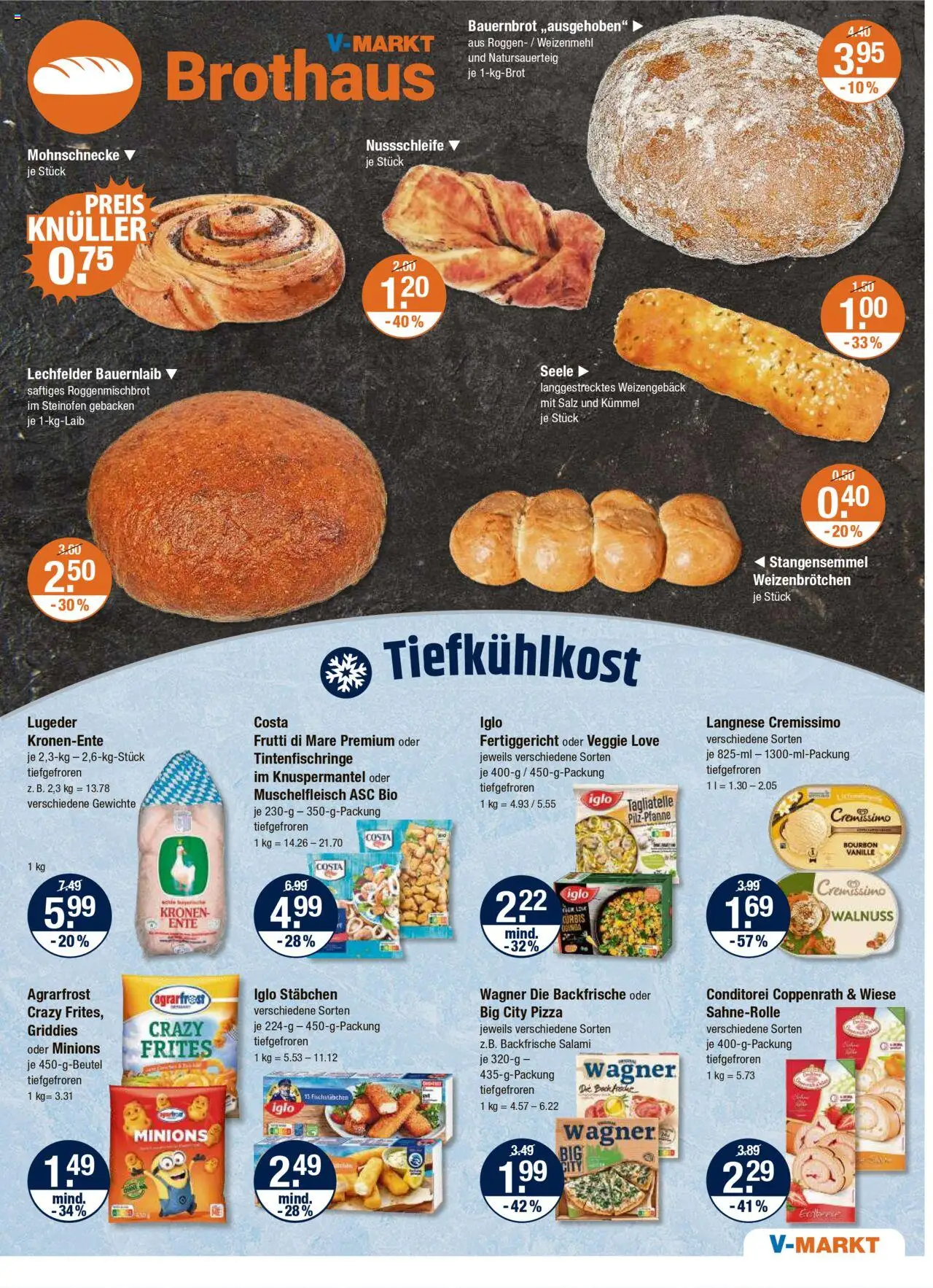 V-Markt - Schwaben / Oberbayern – gültig ab 16.10.2025 | Seite: 9 | Produkte: Iglo, Weizenmehl, Salz, Pizza